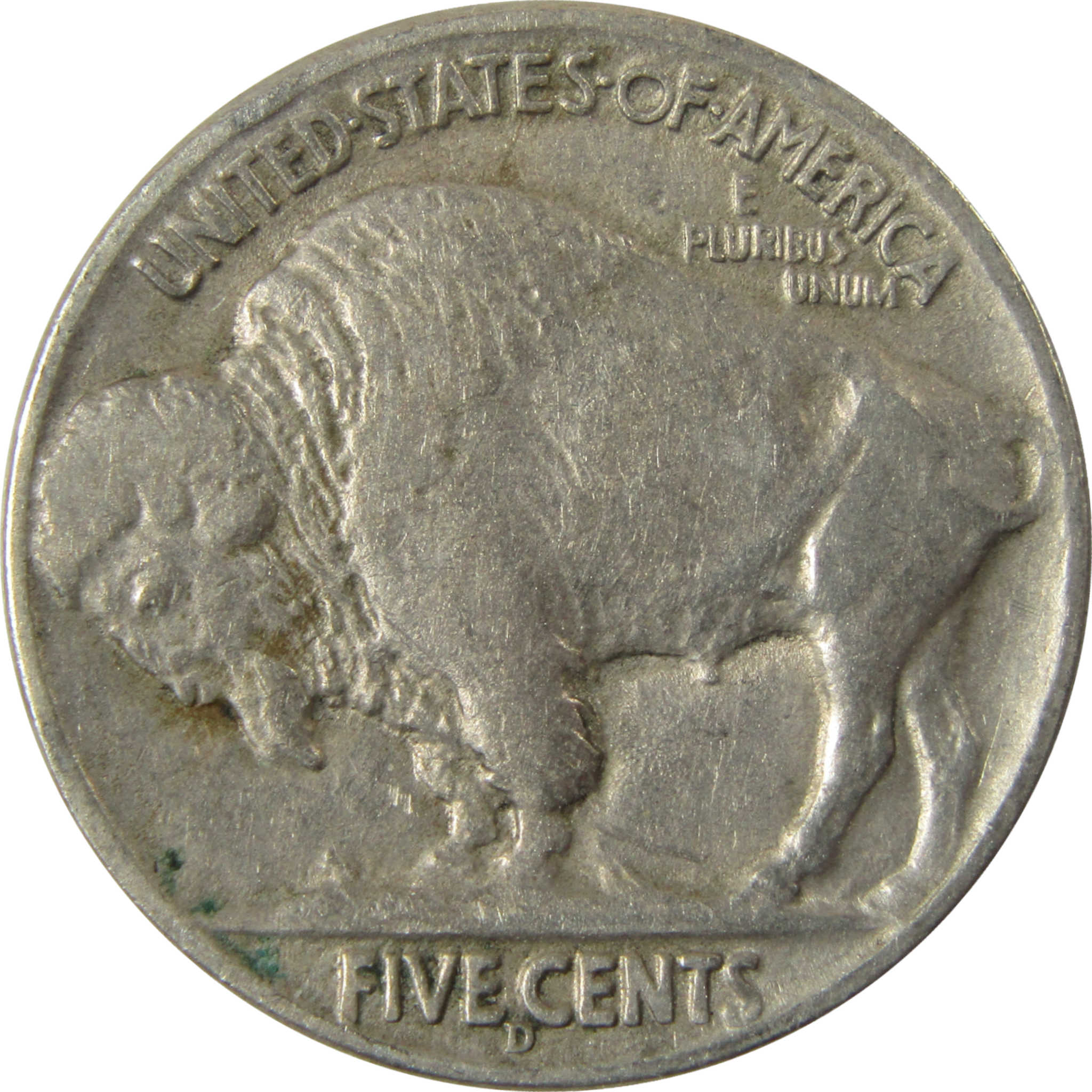 1938 D Indian Head Buffalo Nickel VF Very Fine 5c Coin SKU:I28331