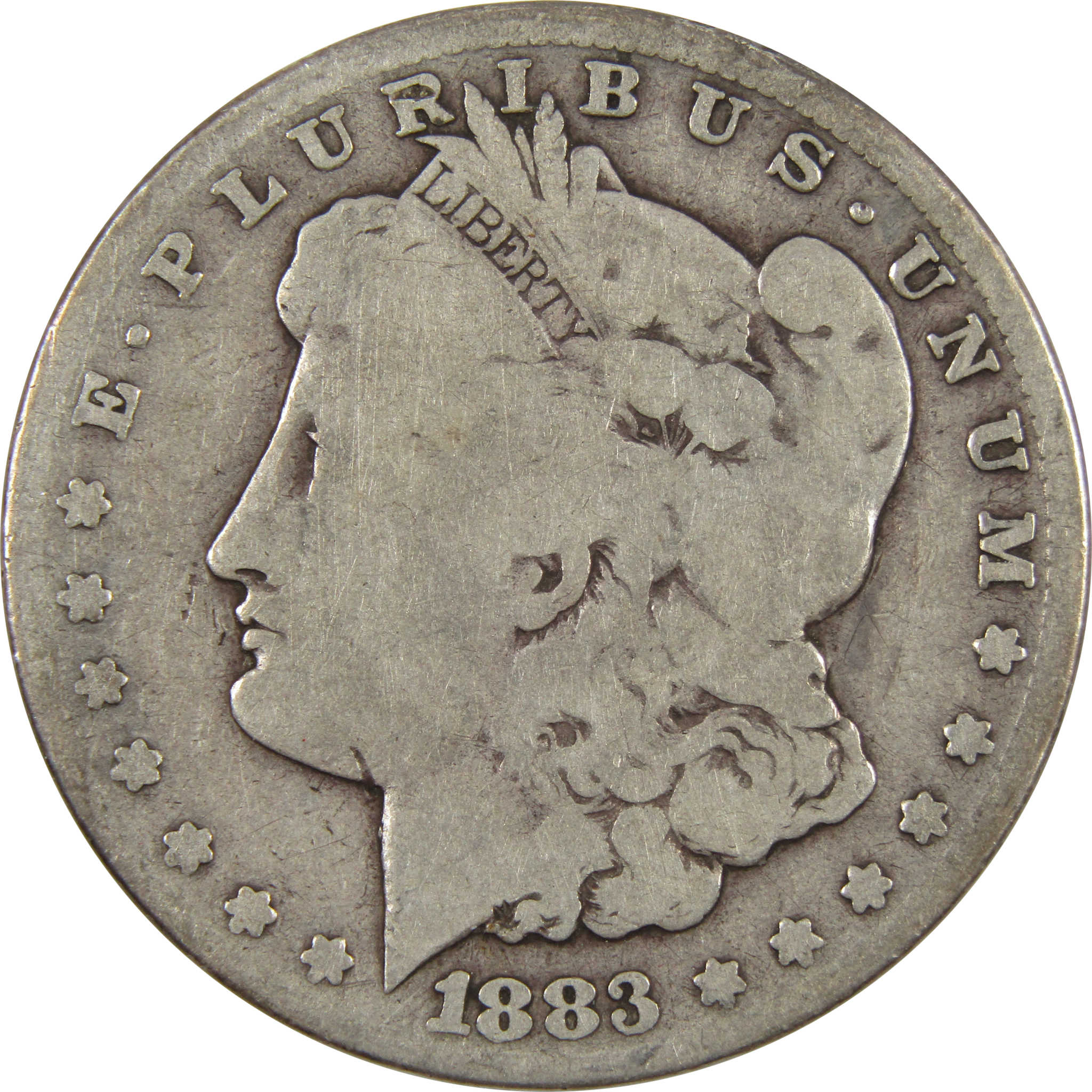 1883 CC Morgan Dollar G Good 90% Silver $1 Coin SKU:I9260 - Morgan coin - Morgan silver dollar - Morgan silver dollar for sale - Profile Coins &amp; Collectibles