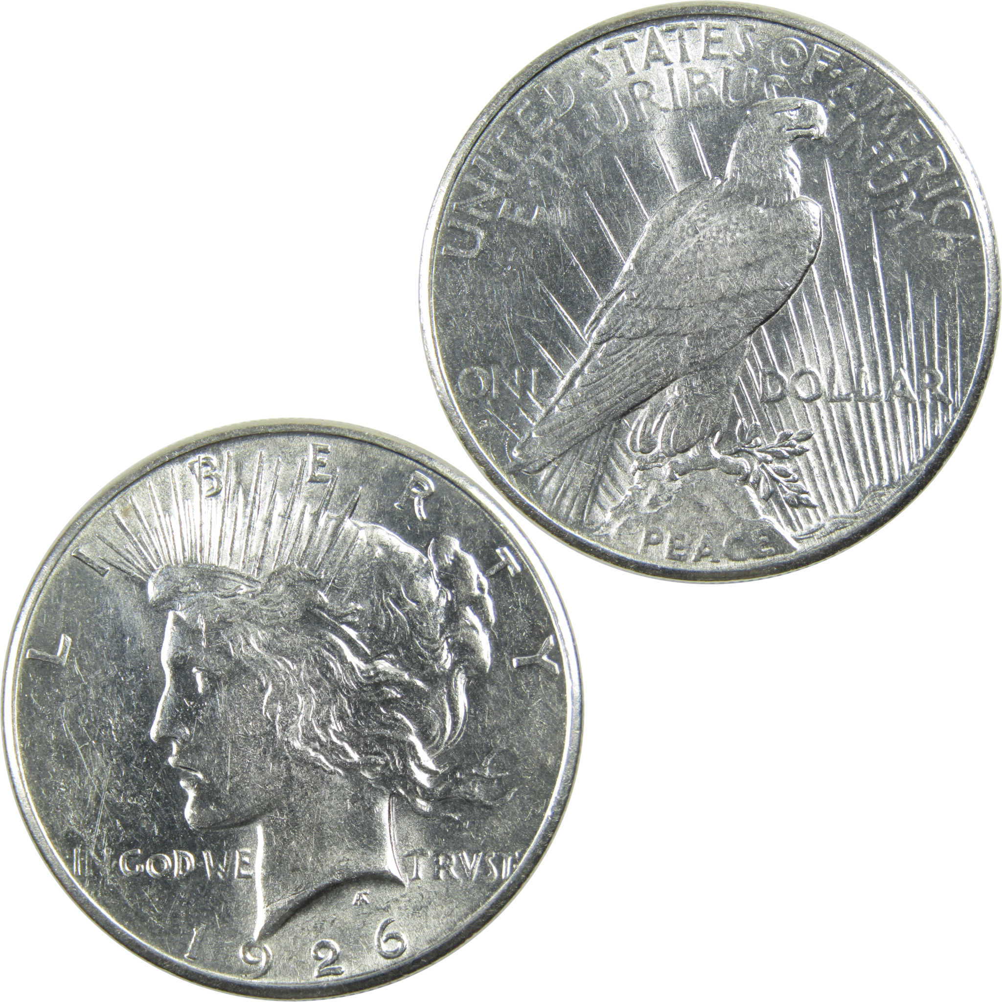 1926 S Peace Dollar AU About Uncirculated Silver $1 Coin SKU:I12841