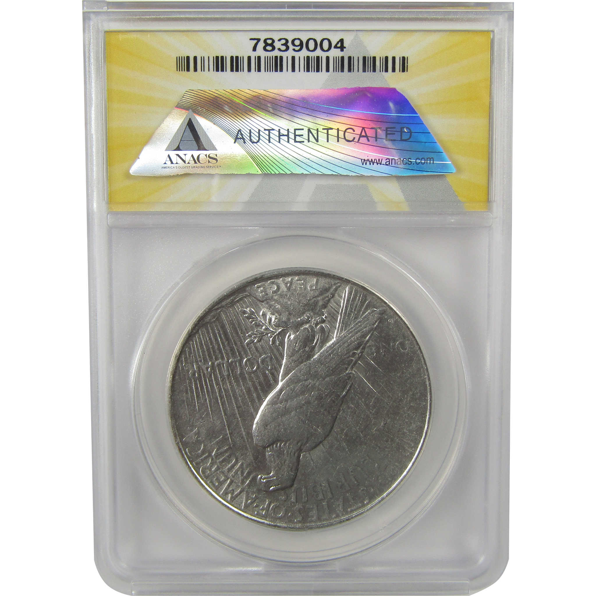 1923 D Peace Dollar AU 55 Details ANACS Silver $1 Coin SKU:I22371
