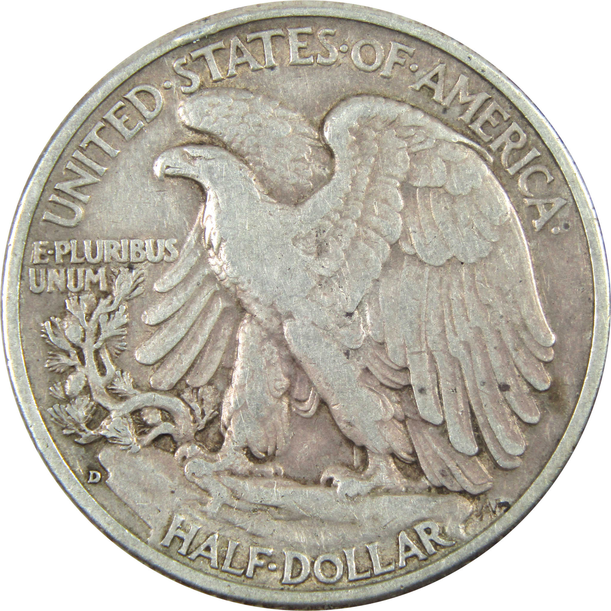 1938 D Liberty Walking Half AU About Uncirculated Silver SKU:I14548