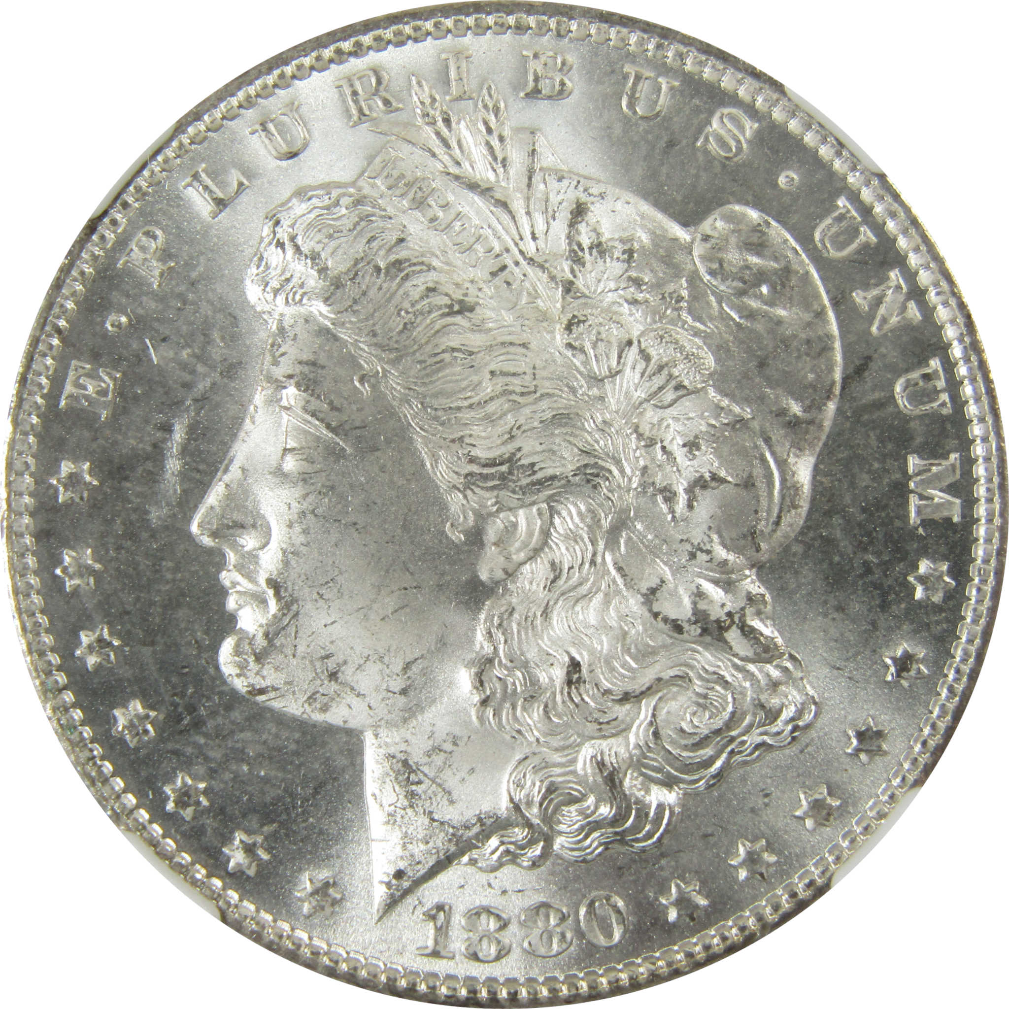 1880 S Morgan Silver Dollar MS 64 NGC Uncirculated $1 Coin SKU:CP423