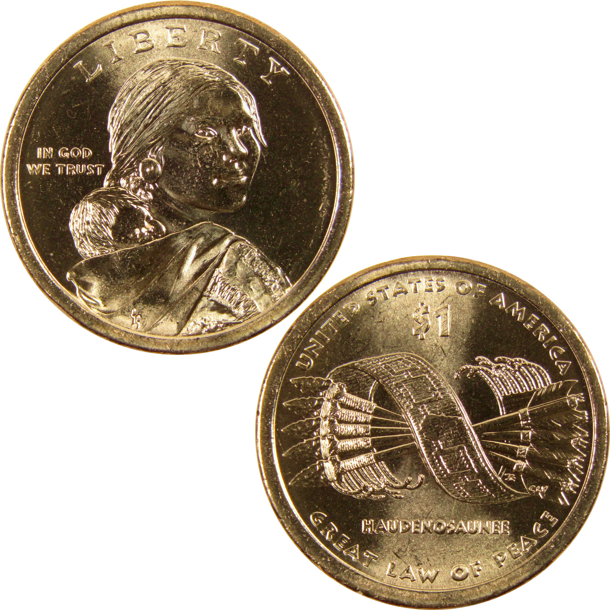 2010 P Great Law of Peace Native American Dollar BU Uncirculated $1