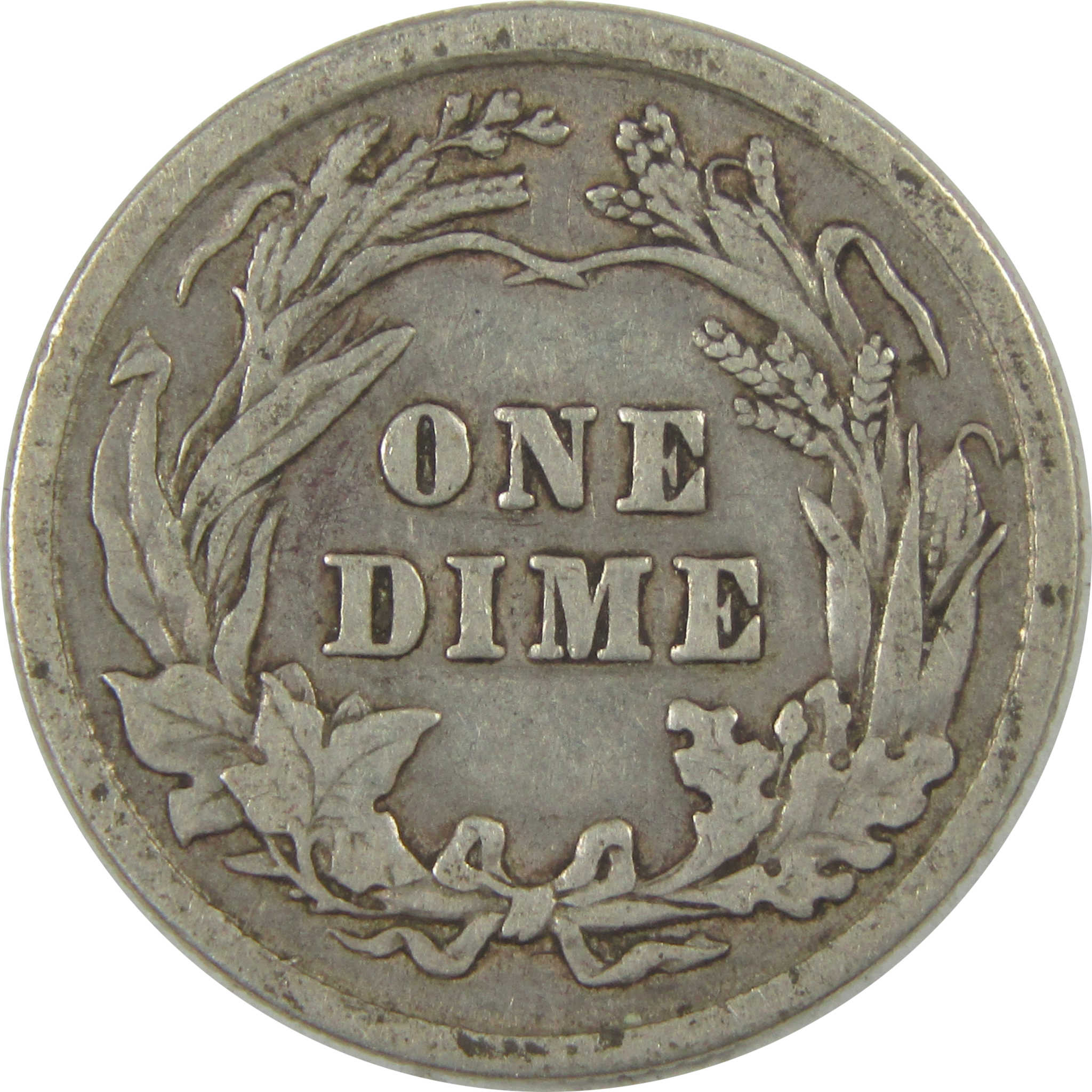 1911 Barber Dime F Fine Silver 10c Coin SKU:I20665