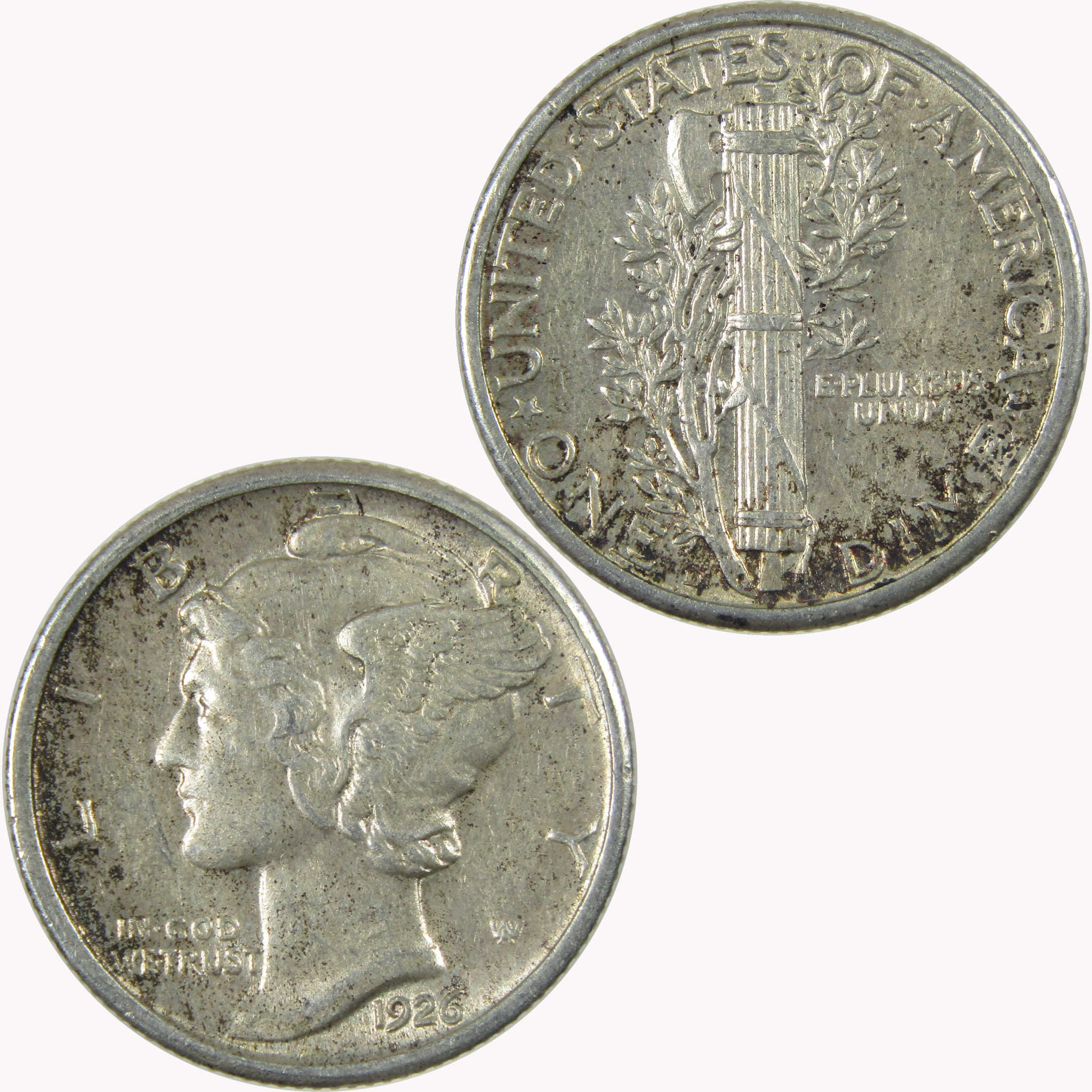 1926 D Mercury Silver Dime VF/XF Very Fine / Extremely Fine 10c Coin