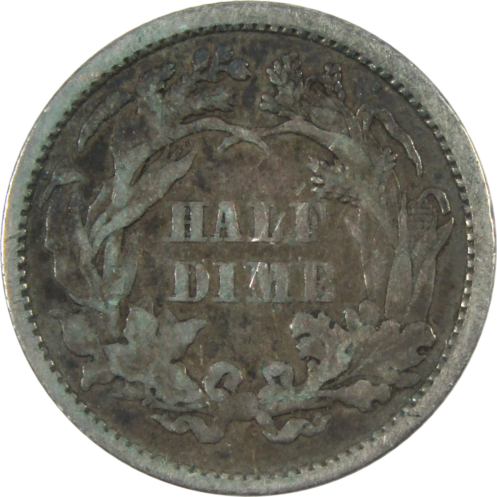 1861 Seated Liberty Half Dime VF Very Fine Silver 5c Coin SKU:I14814