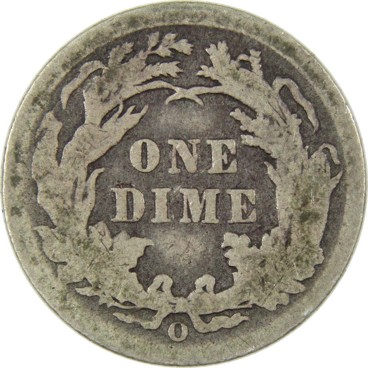 1891 O Seated Liberty Silver Dime G Good 10c Coin Collectible