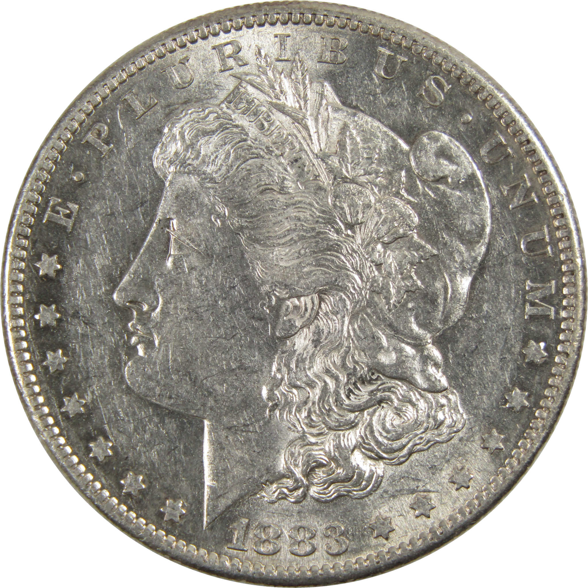 1883 S Morgan Dollar Borderline Uncirculated 90% Silver $1 SKU:I8087 - Morgan coin - Morgan silver dollar - Morgan silver dollar for sale - Profile Coins &amp; Collectibles