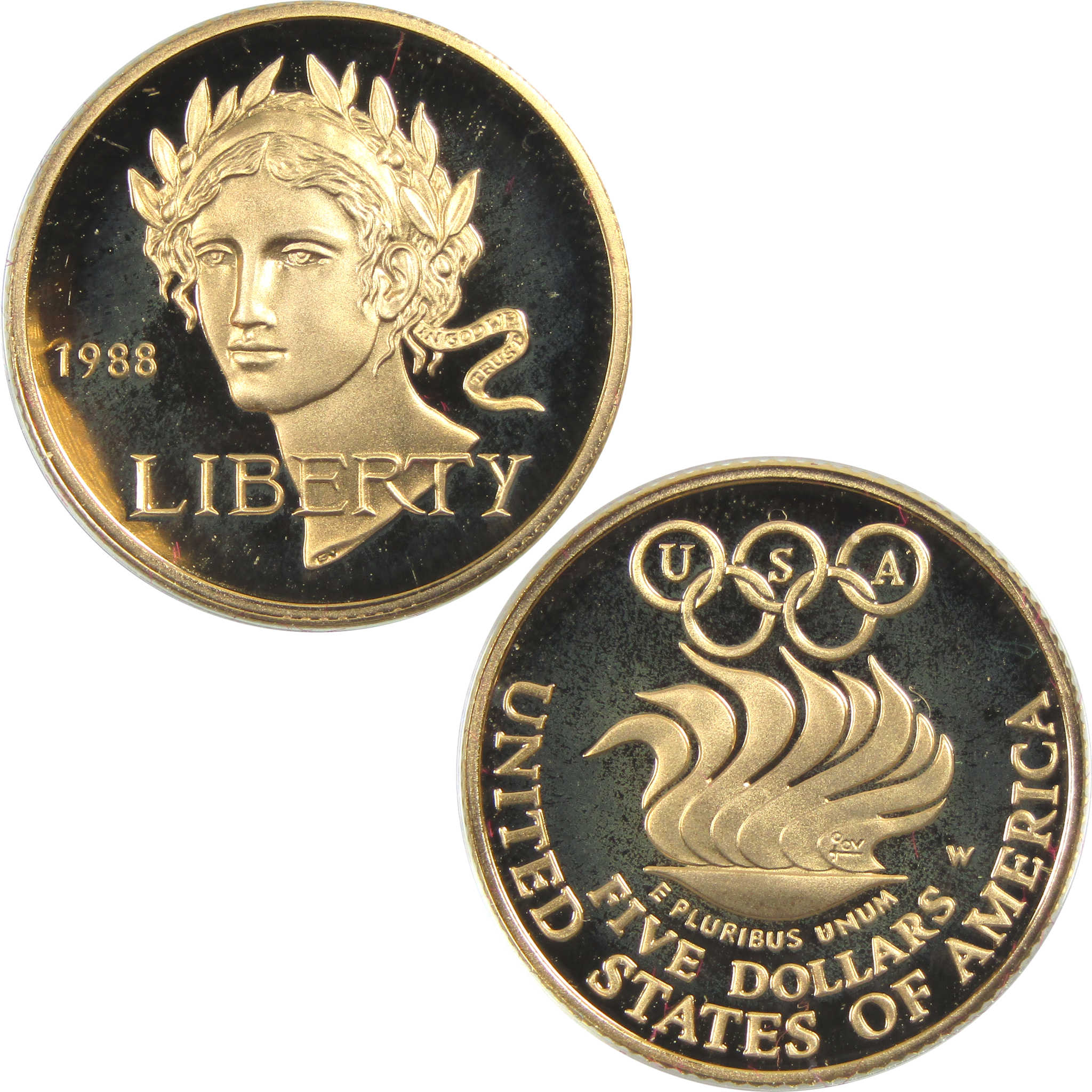 1988 Olympic Coins Commemorative 2 Piece Proof Set SKU:CPC8506