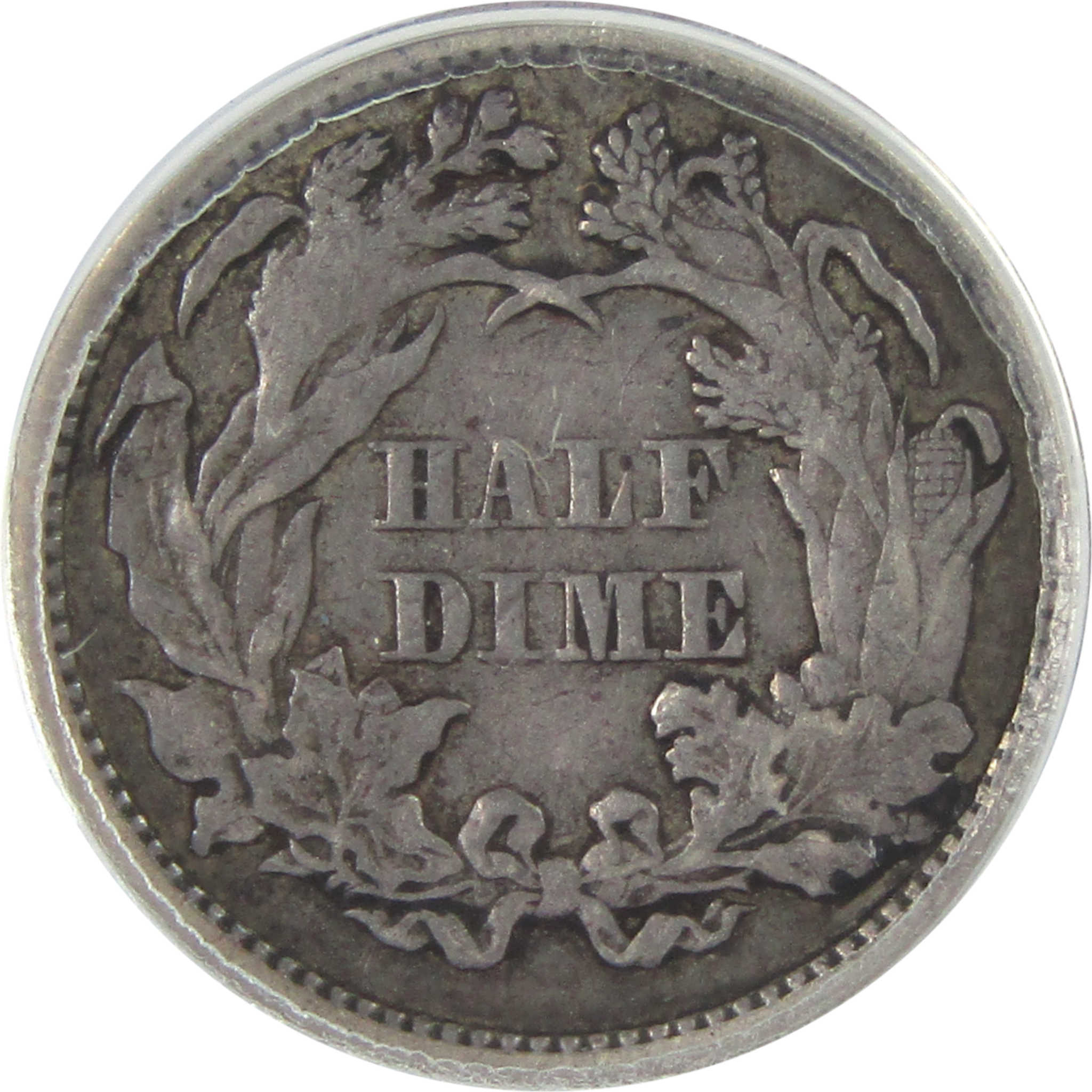 1872 Seated Liberty Half Dime F 12 ANACS Silver 5c Coin SKU:I16277