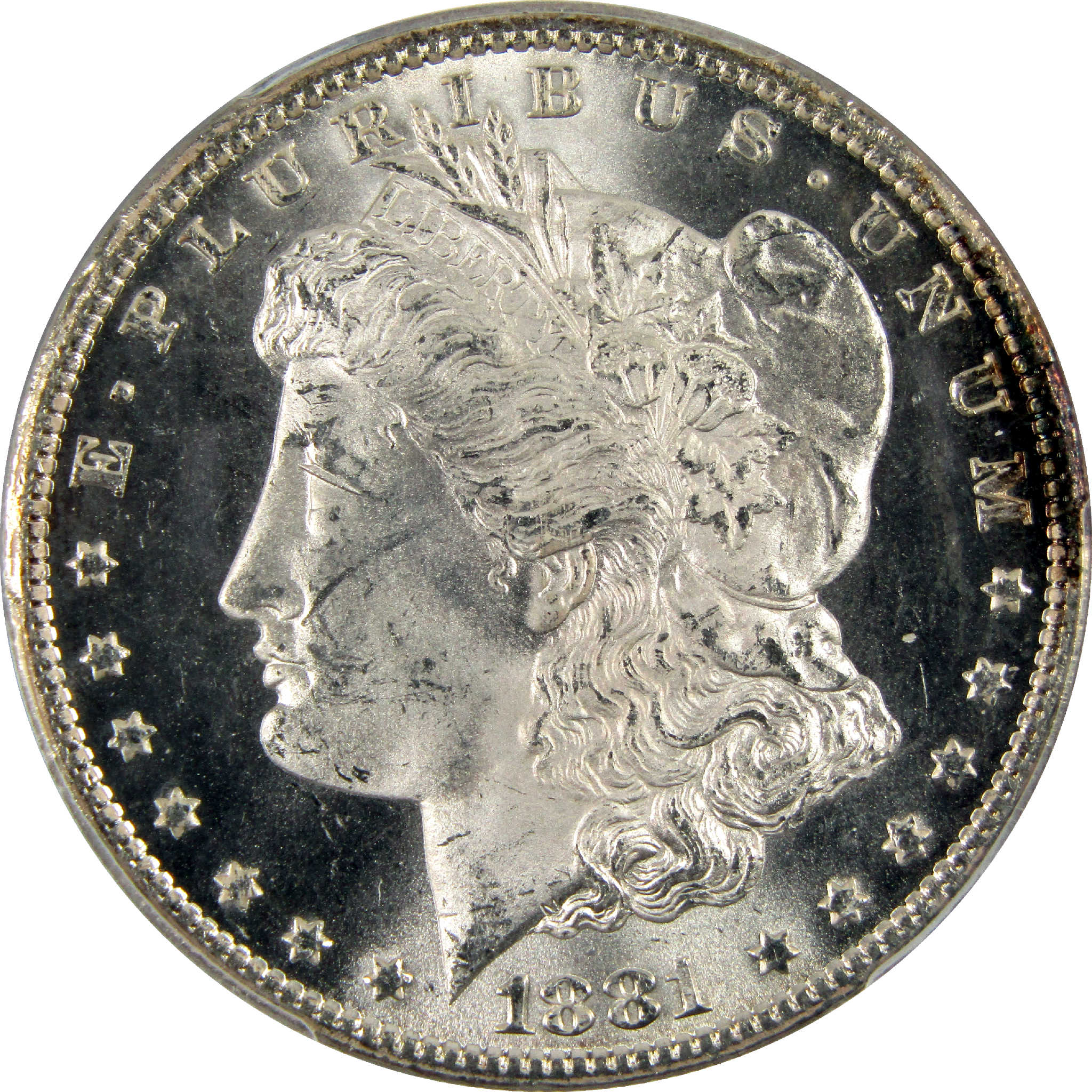 1881 CC Morgan Dollar MS 65 PCGS Silver $1 Uncirculated SKU:CPC6247 - Morgan coin - Morgan silver dollar - Morgan silver dollar for sale - Profile Coins &amp; Collectibles