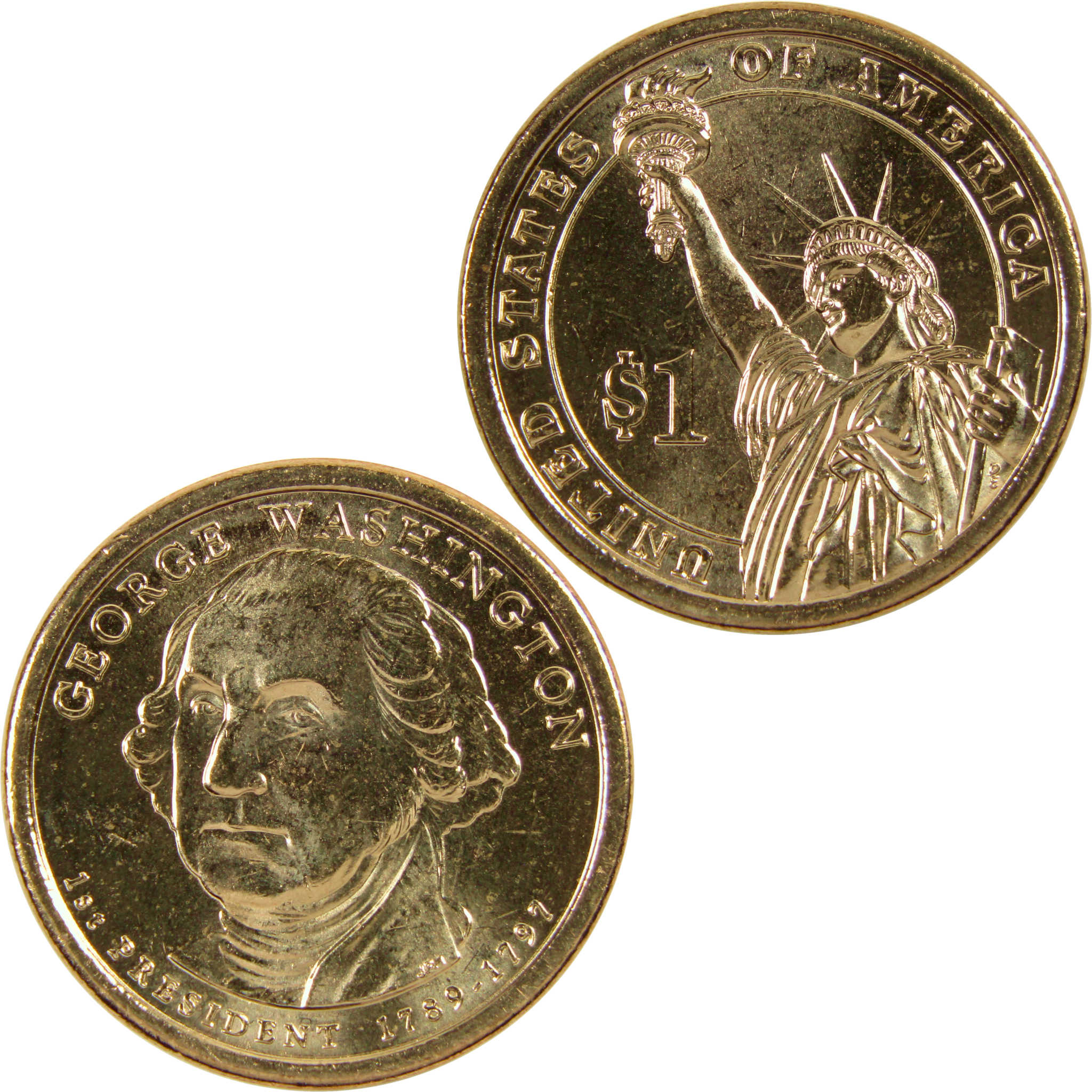 2007 D George Washington Presidential Dollar BU Uncirculated $1 Coin