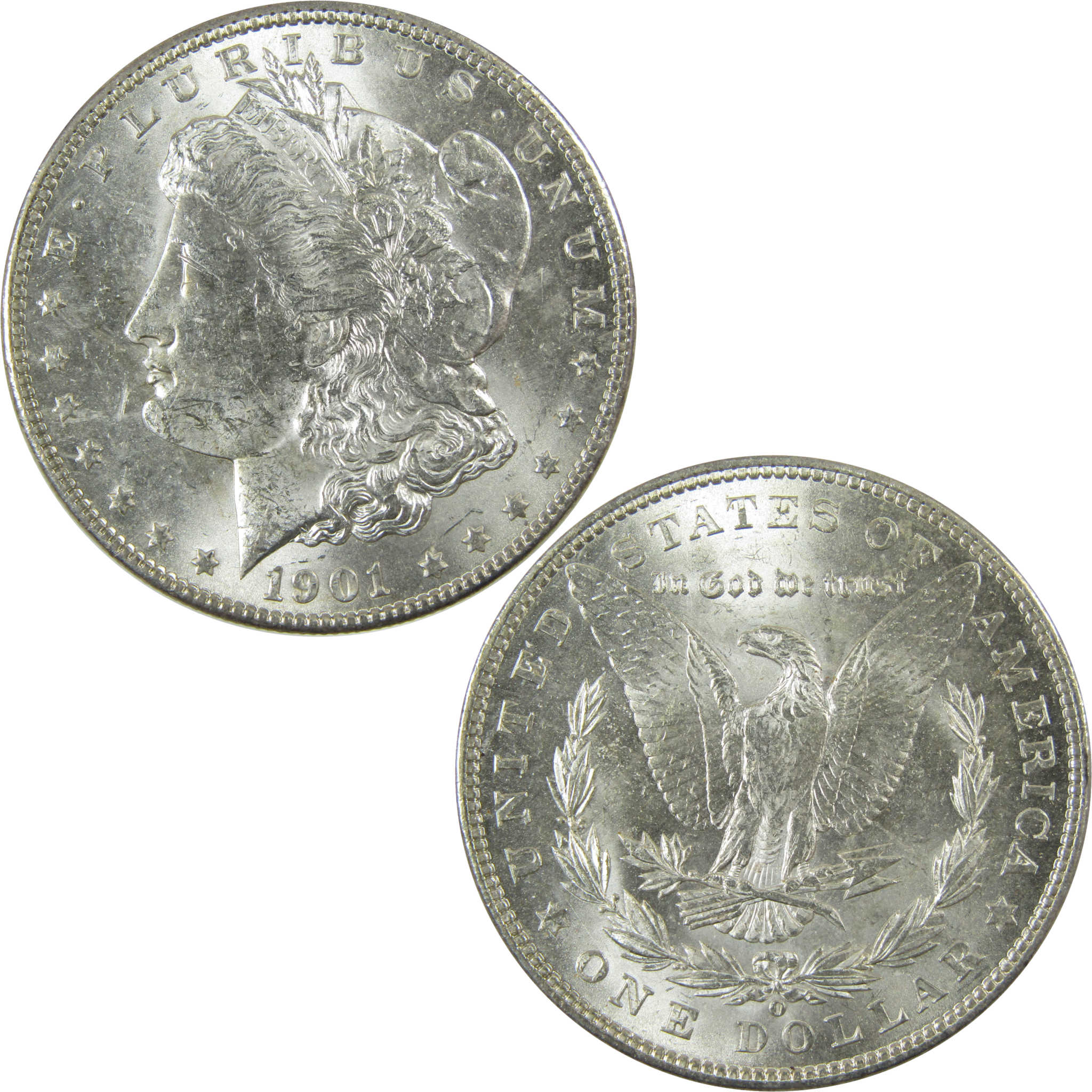 1901 O Morgan Silver Dollar Uncirculated Mint State $1 Coin SKU:I27811