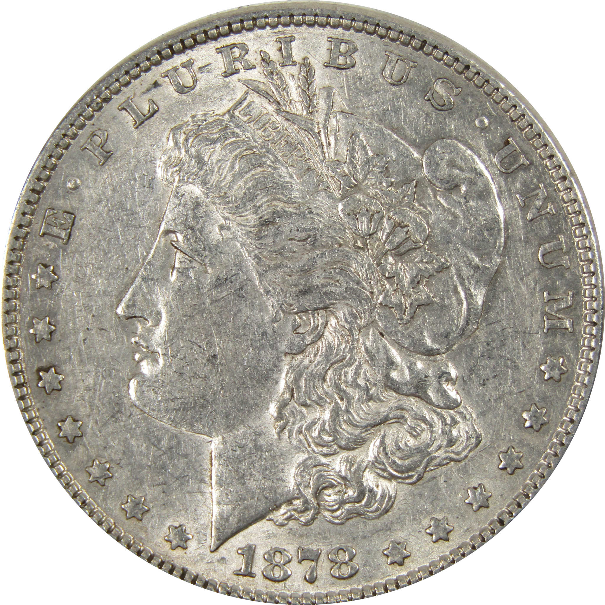 1878 7TF Rev 78 Morgan Dollar About Uncirculated 90% Silver SKU:I7898 - Morgan coin - Morgan silver dollar - Morgan silver dollar for sale - Profile Coins &amp; Collectibles