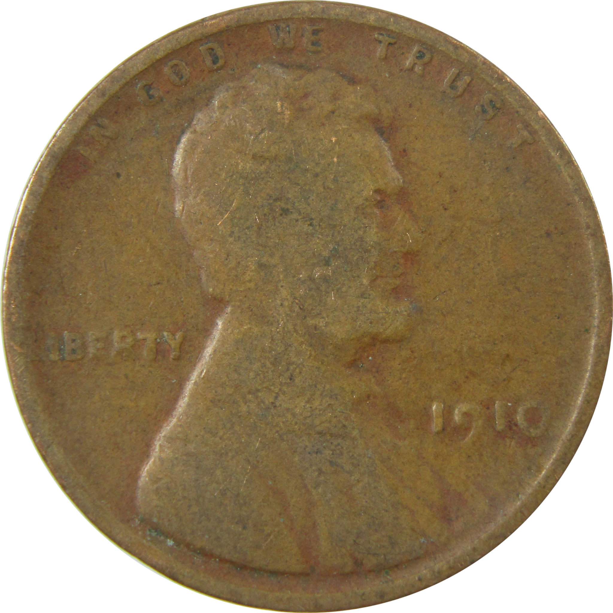 1910 Lincoln Wheat Cent G Good Penny 1c Coin SKU:I26691