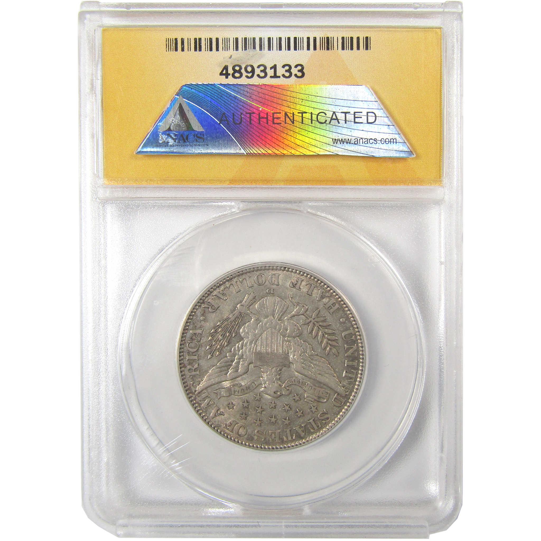 1915 D Barber Silver Half Dollar EF 45 ANACS 50c Coin SKU:I24303
