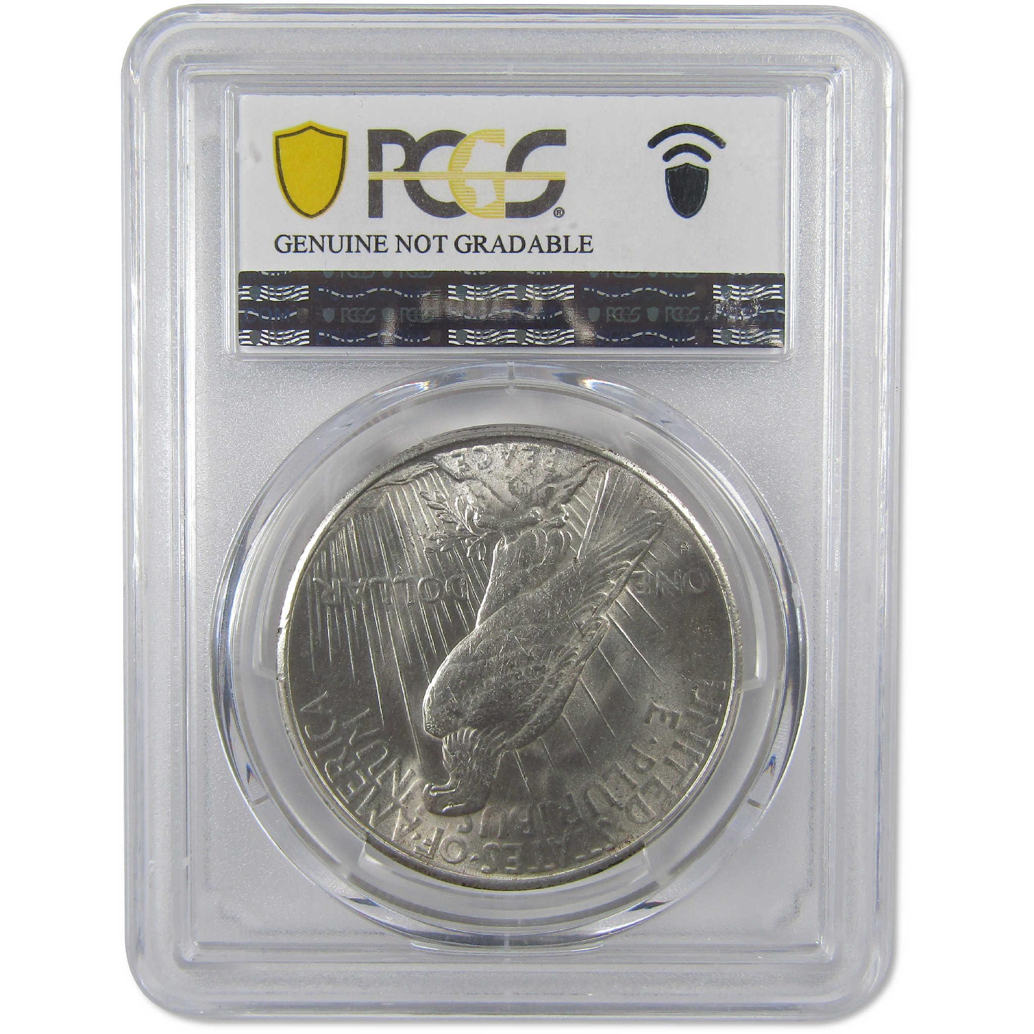 1935 S Peace Silver Dollar Uncirculated Details PCGS $1 Coin