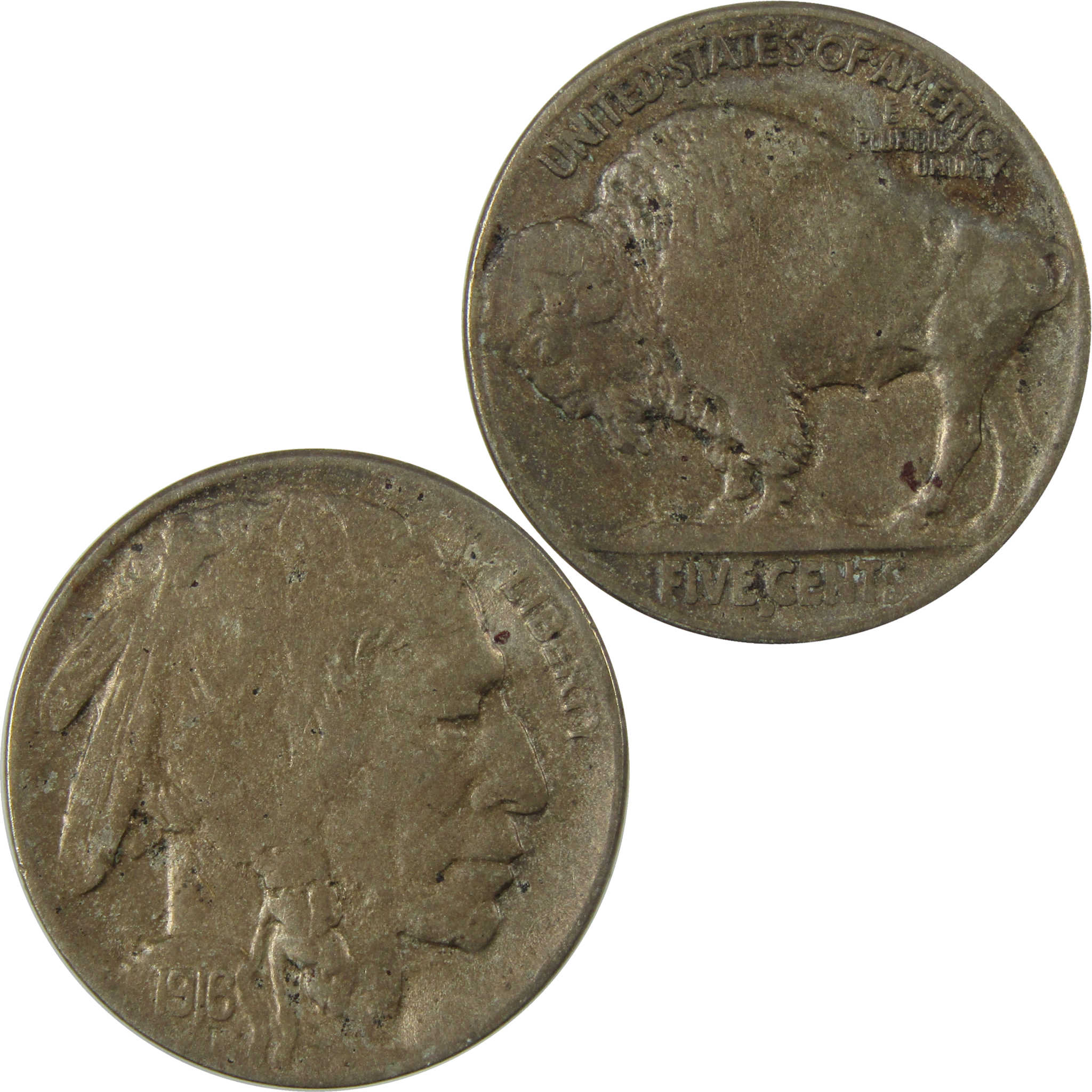 1916 D Indian Head Buffalo Nickel XF EF Extremely Fine Coin SKU:I28245
