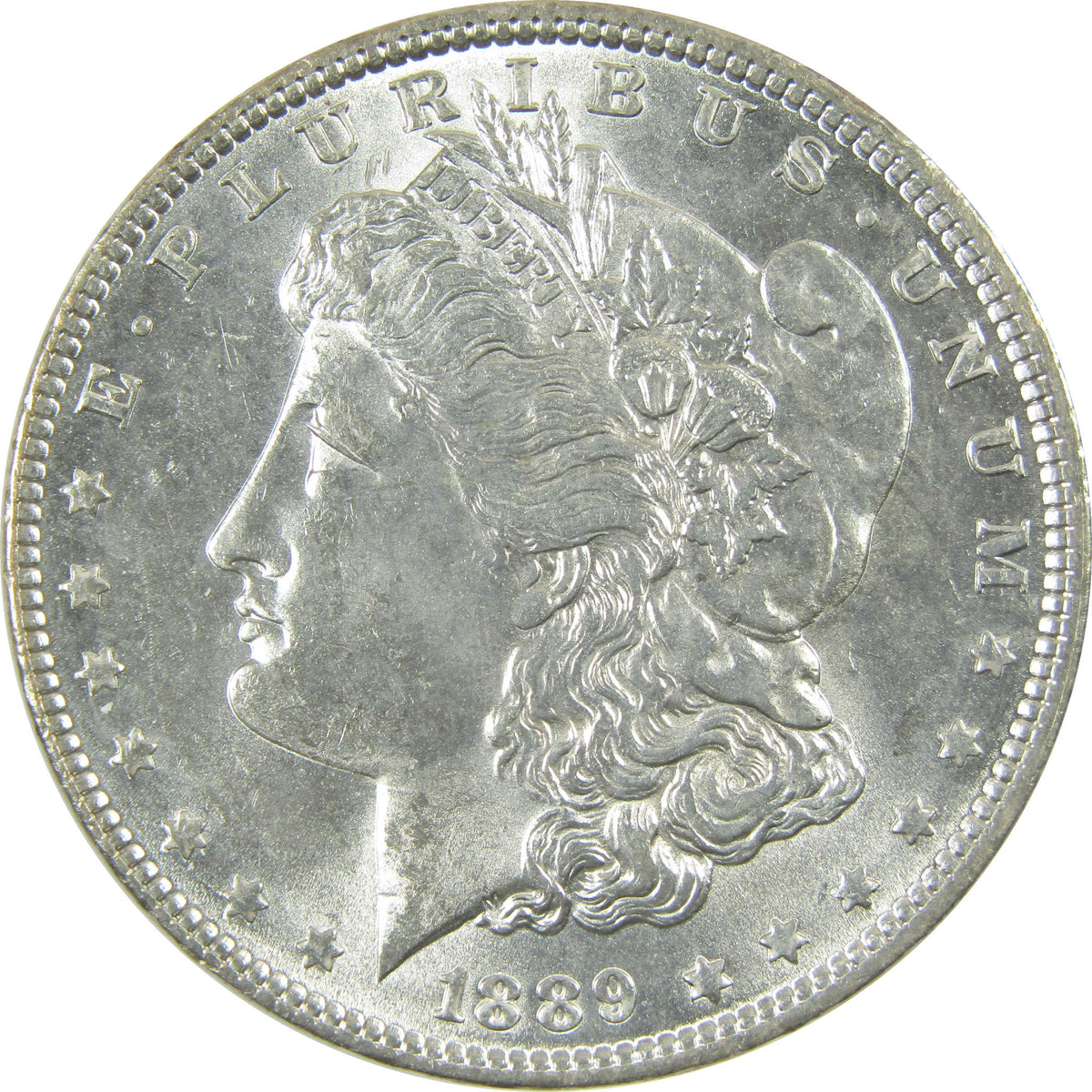 1889 Morgan Silver Dollar Uncirculated Mint State $1 Coin SKU:CP1785