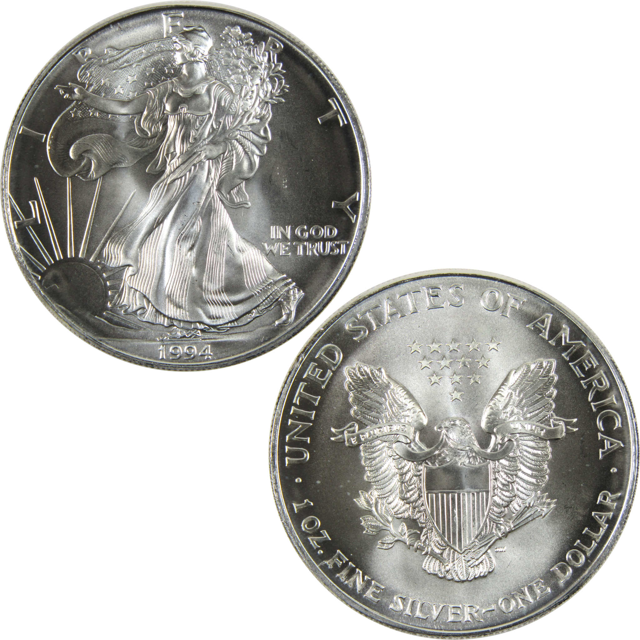 1994 American Eagle BU Uncirculated 1 oz .999 Silver Bullion $1 Coin