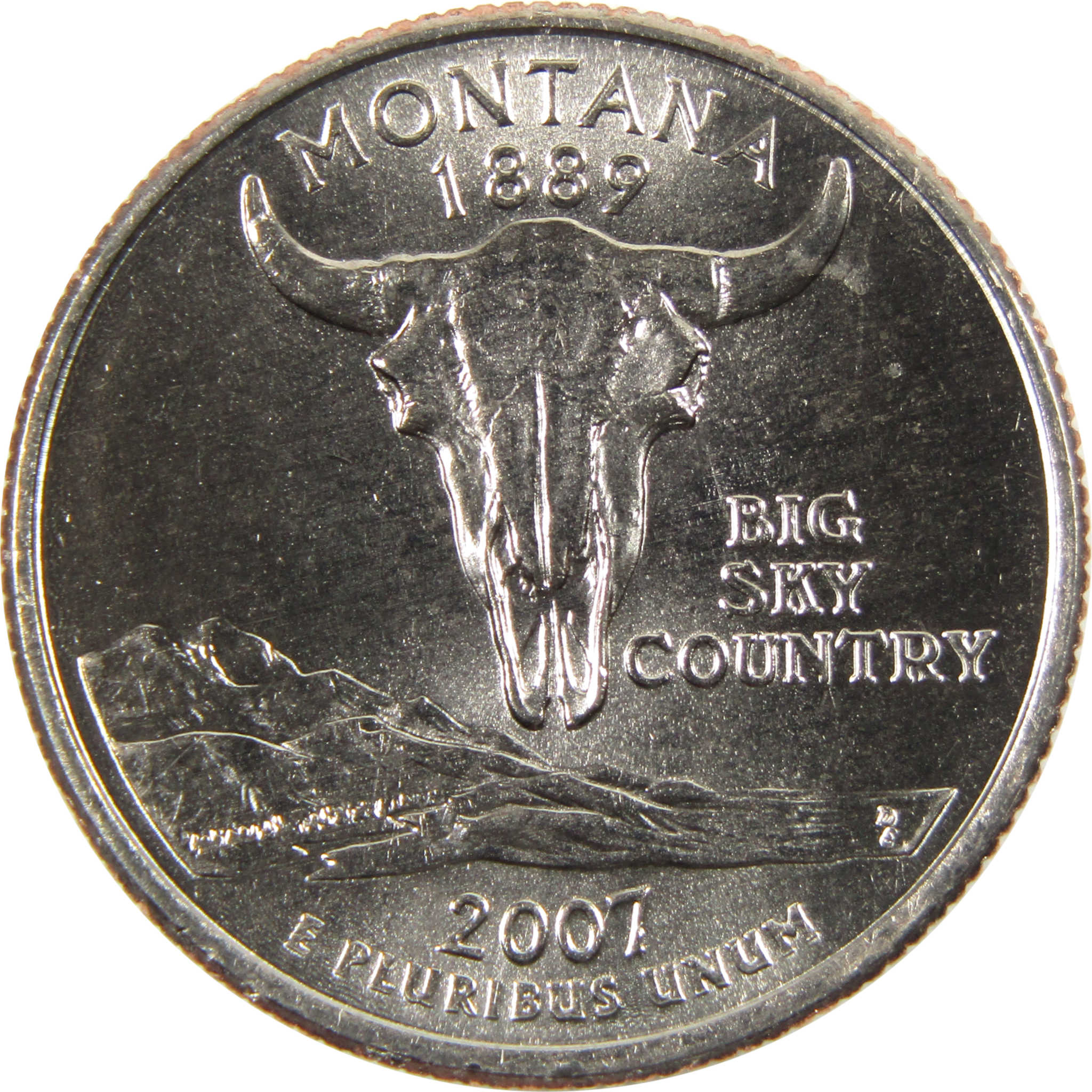 2007 D Montana State Quarter BU Uncirculated Clad 25c Coin