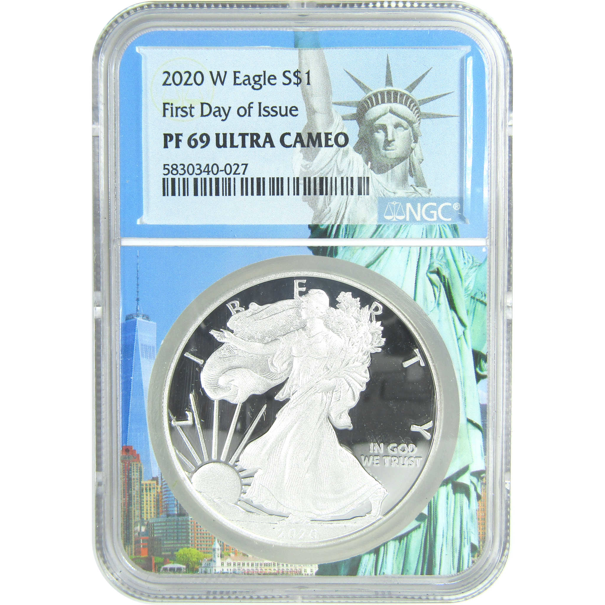 2020 W American Silver Eagle PF 69 UCAM NGC First Day SKU:CPC9539