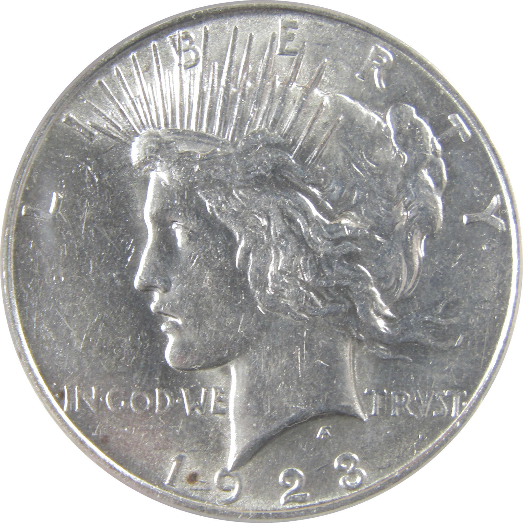 1923 D Peace Silver Dollar AU 55 ANACS $1 Coin SKU:I25638