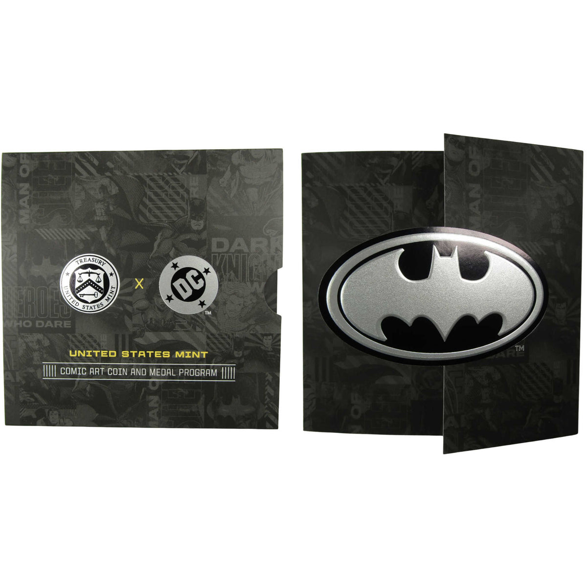 DC Comic Art Batman 1 oz .999 Silver Medal Collectible OGP COA