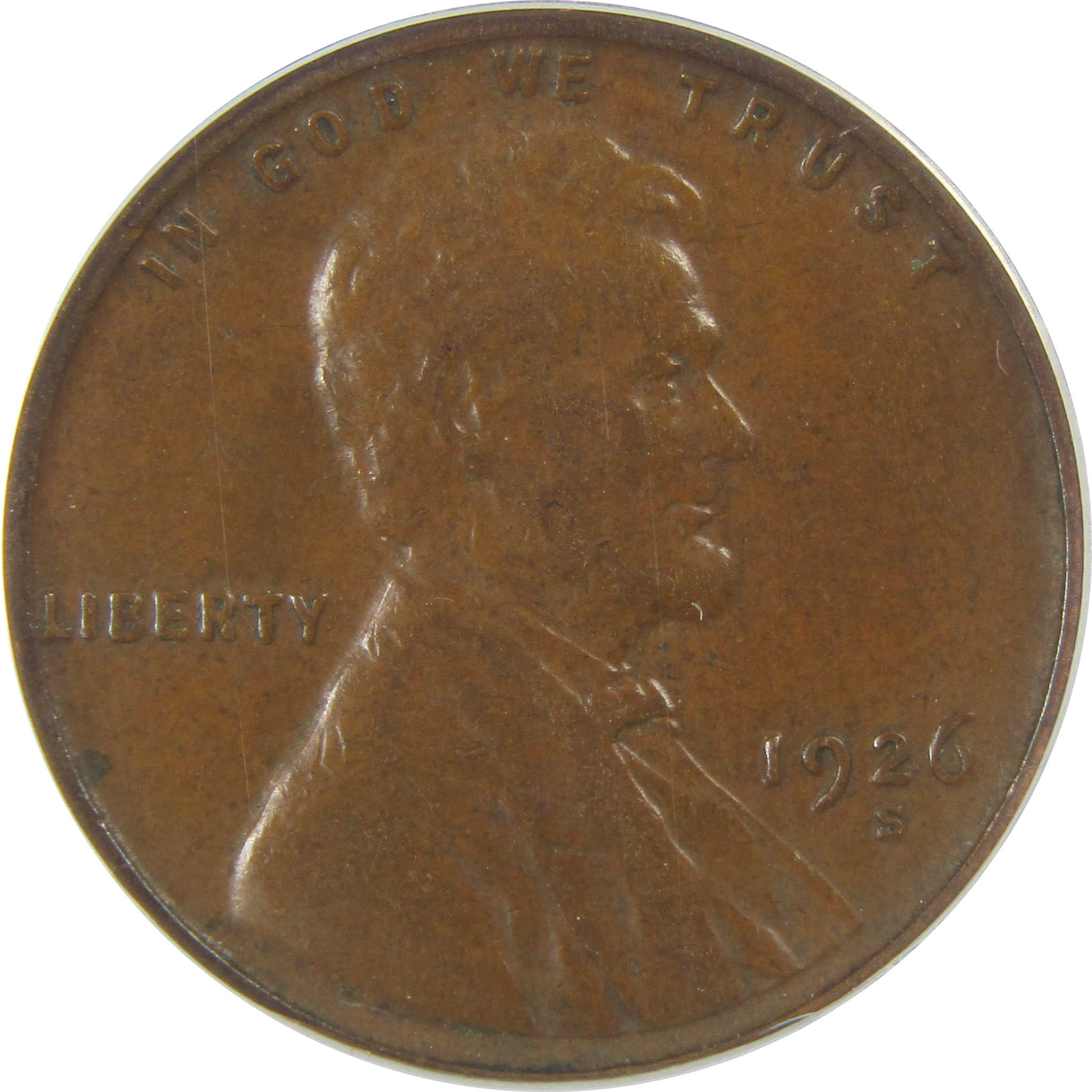 1926 S Lincoln Wheat Cent EF 45 ANACS Penny 1c Coin SKU:I22137