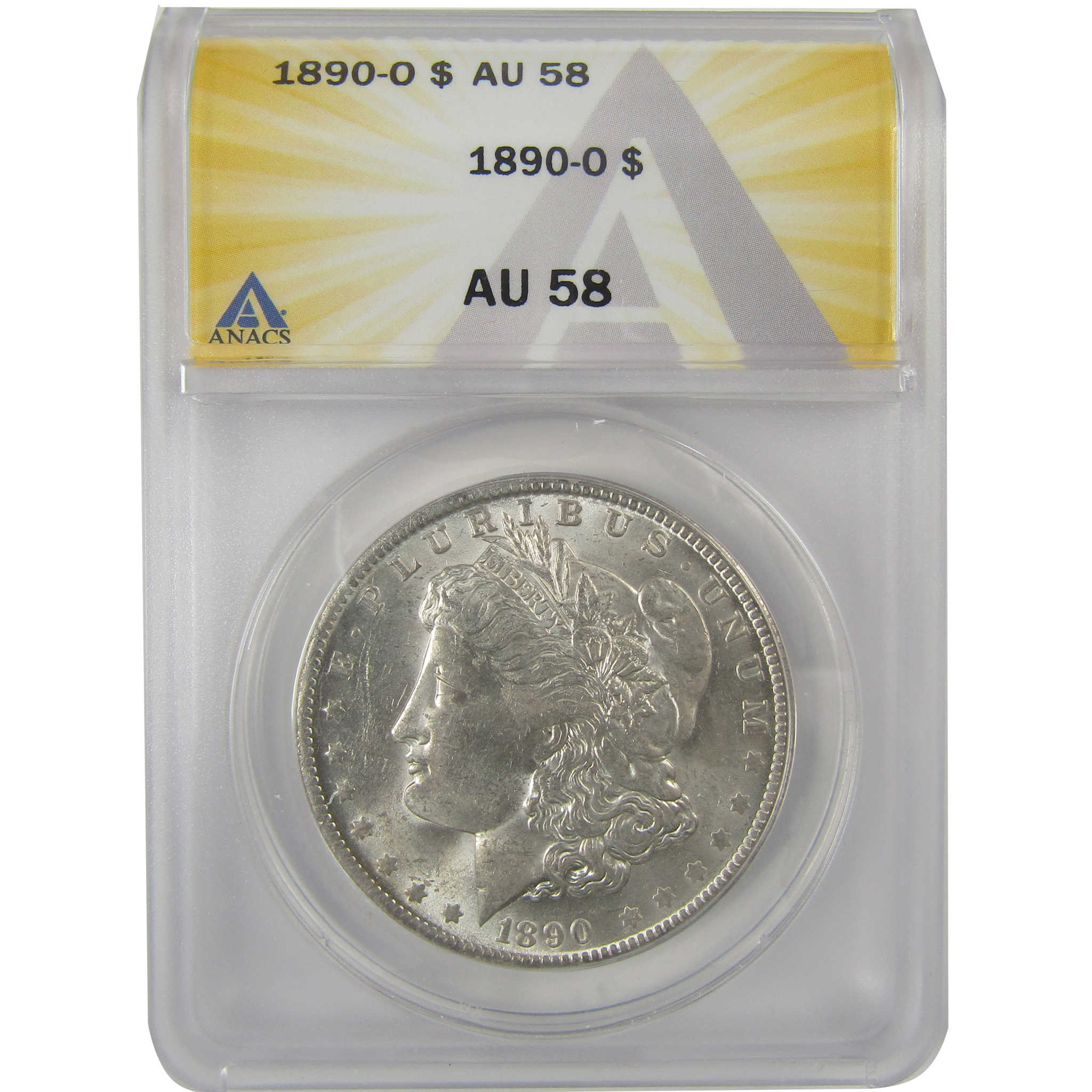 1890 O Morgan Dollar AU 58 ANACS Silver $1 Coin SKU:I20878 - Morgan coin - Morgan silver dollar - Morgan silver dollar for sale - Profile Coins &amp; Collectibles