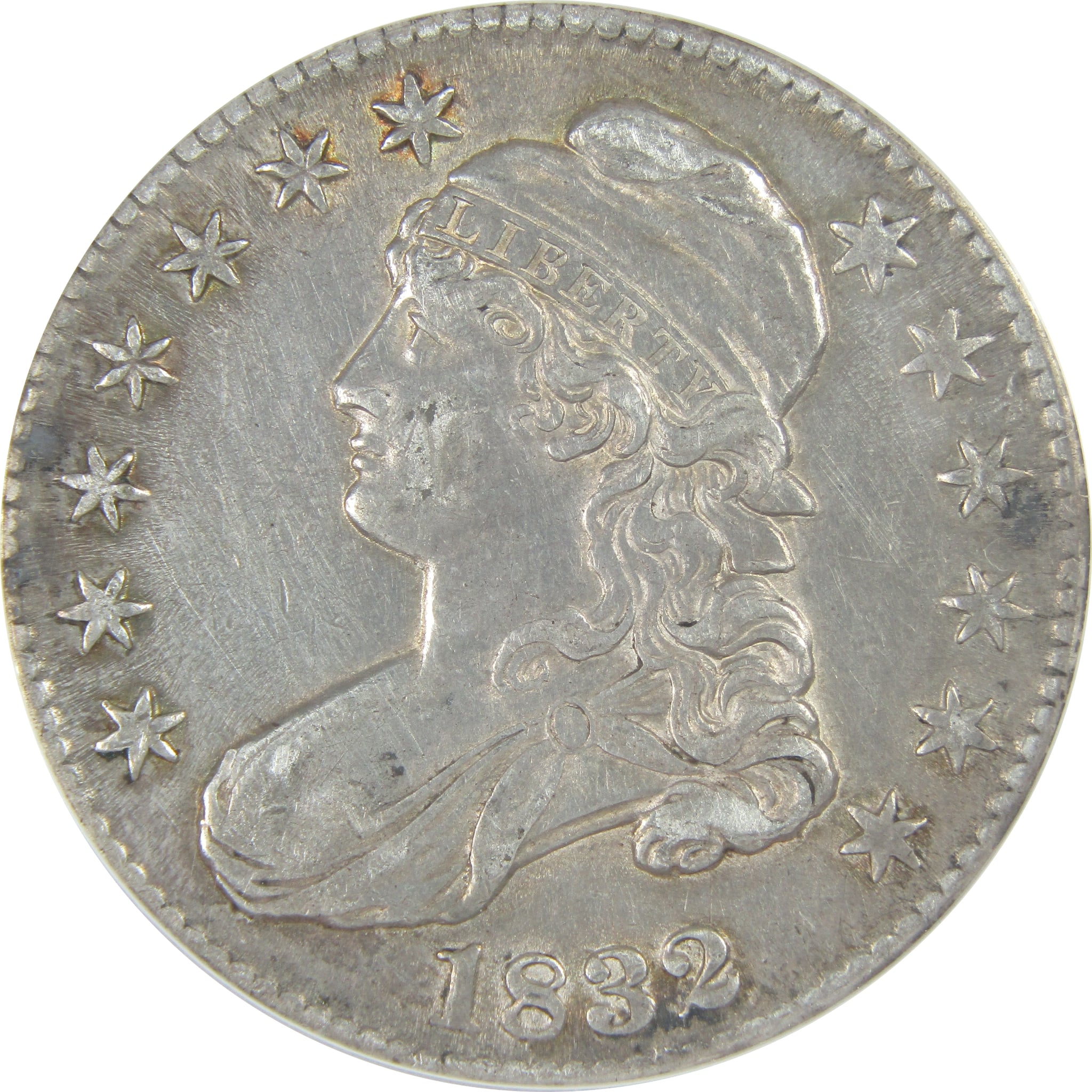 1832 Capped Bust Half Dollar AU 50 Details ANACS Silver 50c SKU:I16159