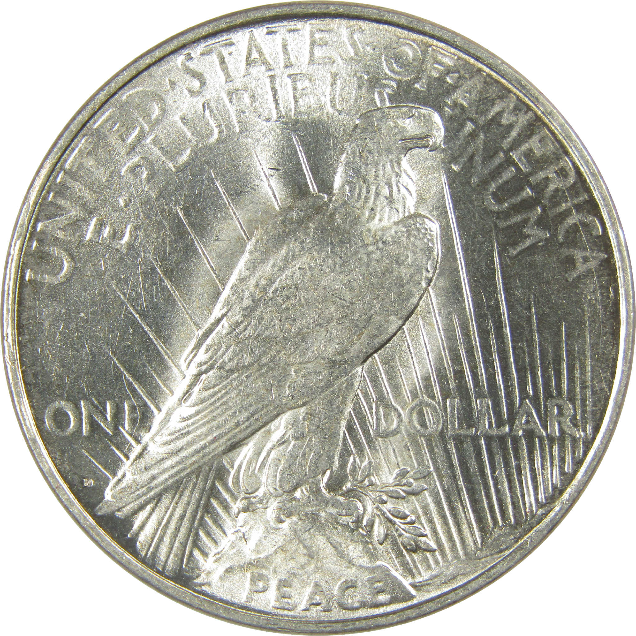 1922 D Peace Dollar Borderline Uncirculated Silver $1 Coin