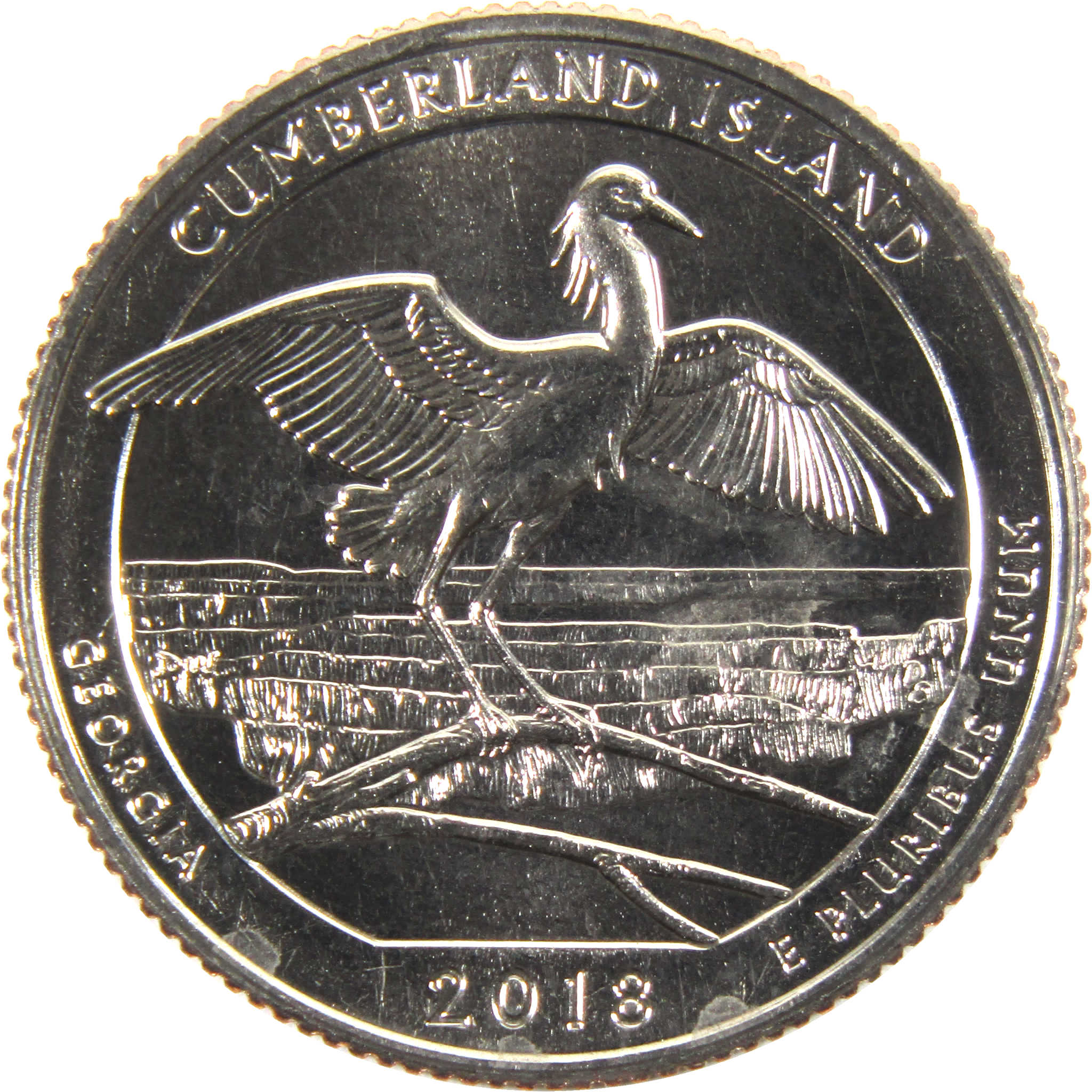 2018 S Cumberland Island NS National Park Quarter BU Uncirculated Clad