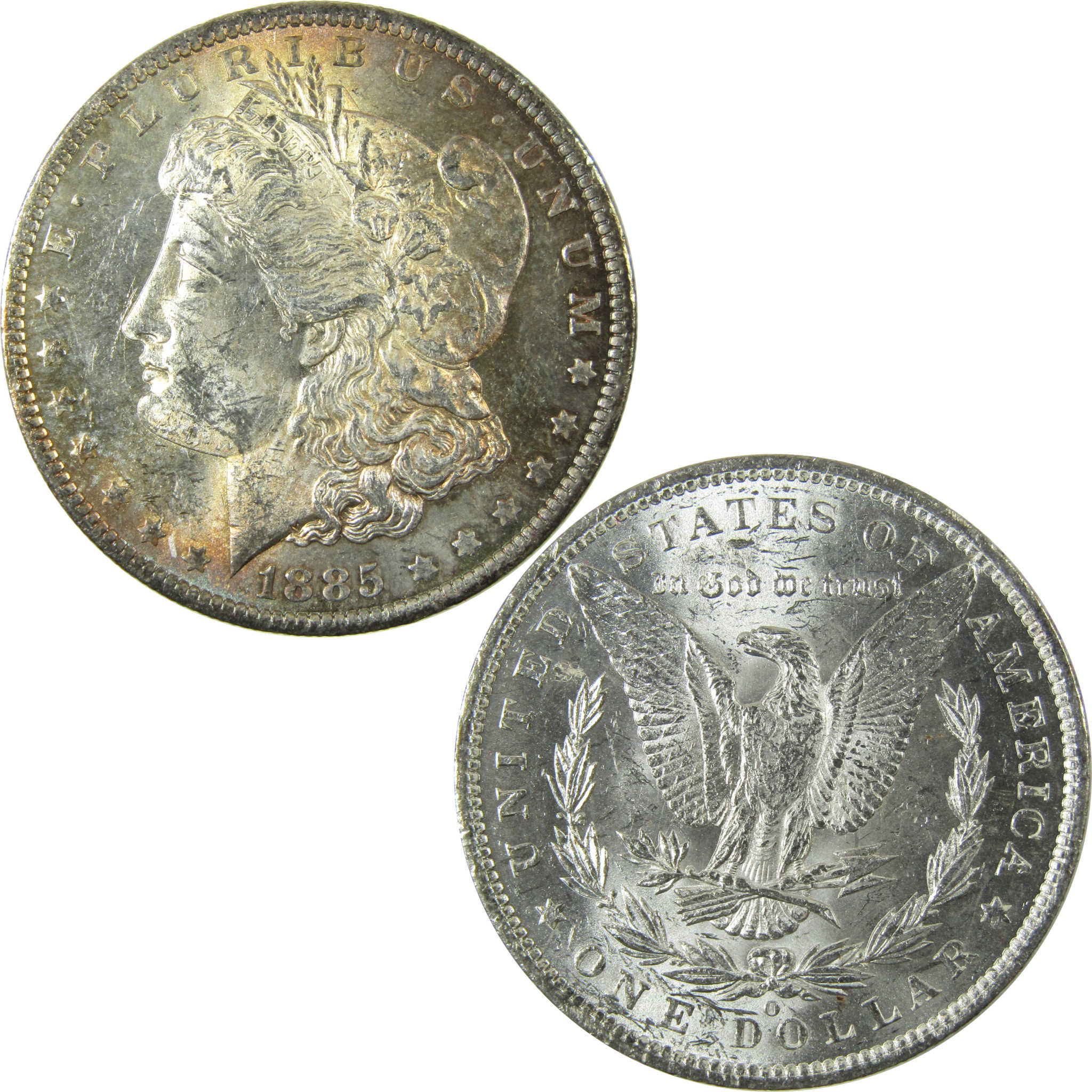 1883-1885 O Morgan $ 3 Piece Set Uncirculated Toned SKU:CP912