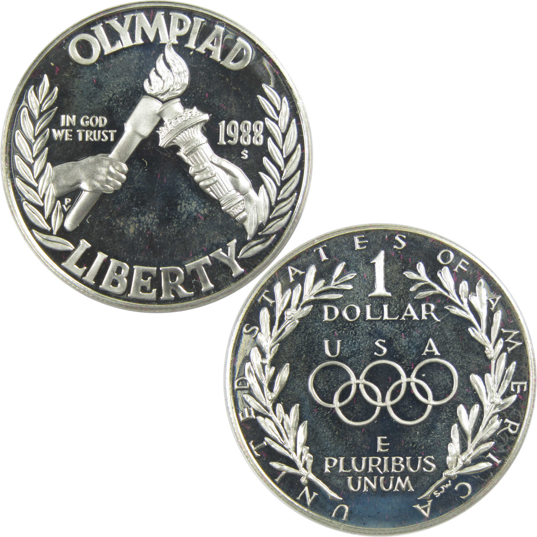 1988 Olympic Coins Commemorative 2 Piece Proof Set SKU:CPC8506