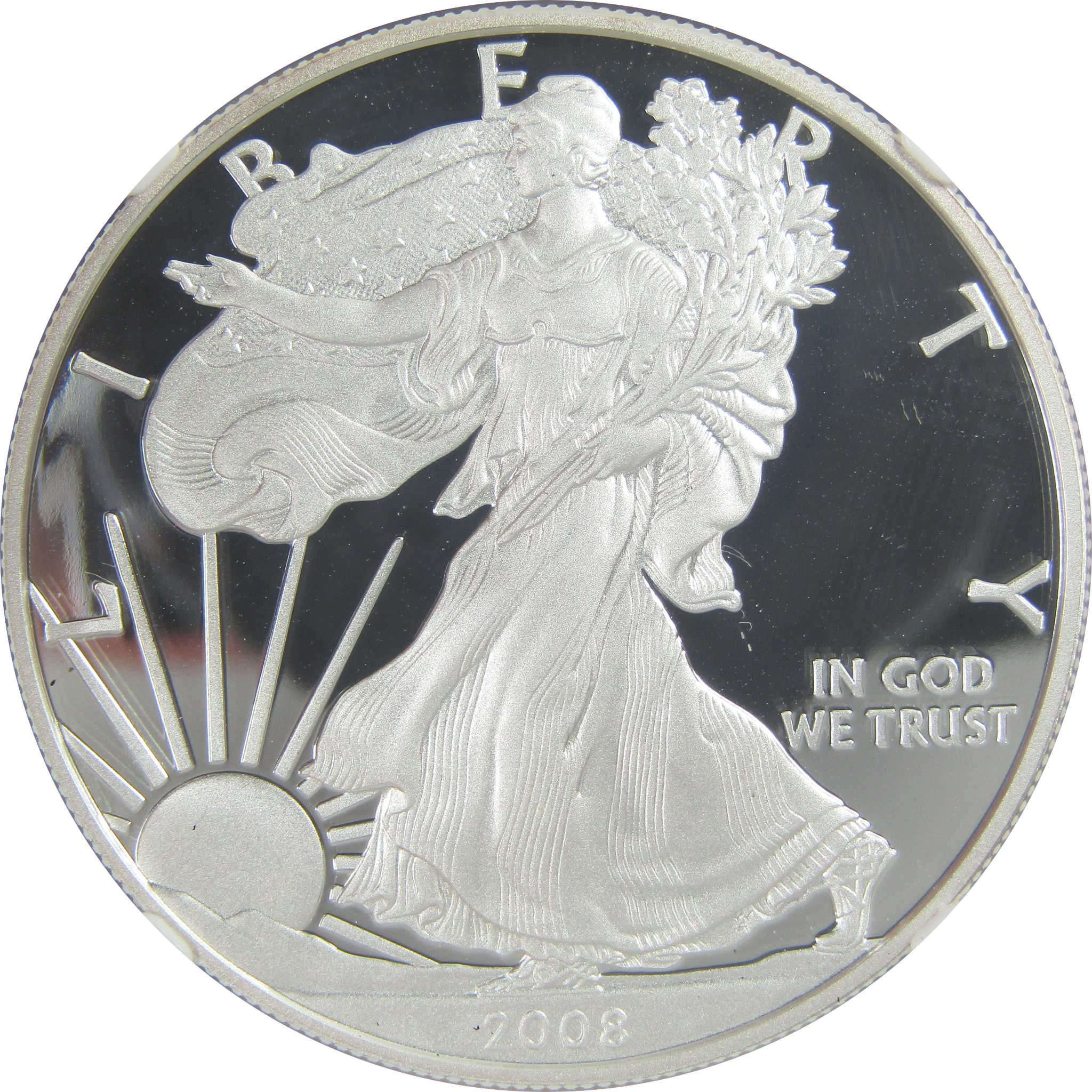 2008 W American Silver Eagle PF 70 UCAM NGC Proof $1 SKU:CPC9455