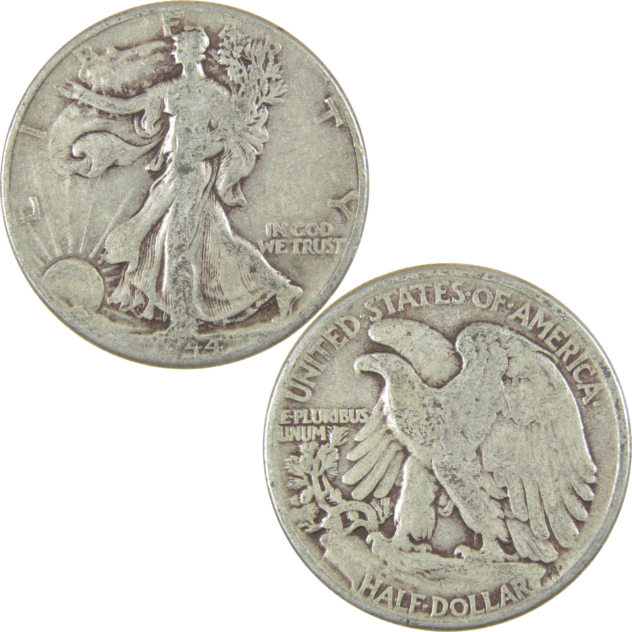 1944 Liberty Walking Half Dollar G Good Silver 50c Coin