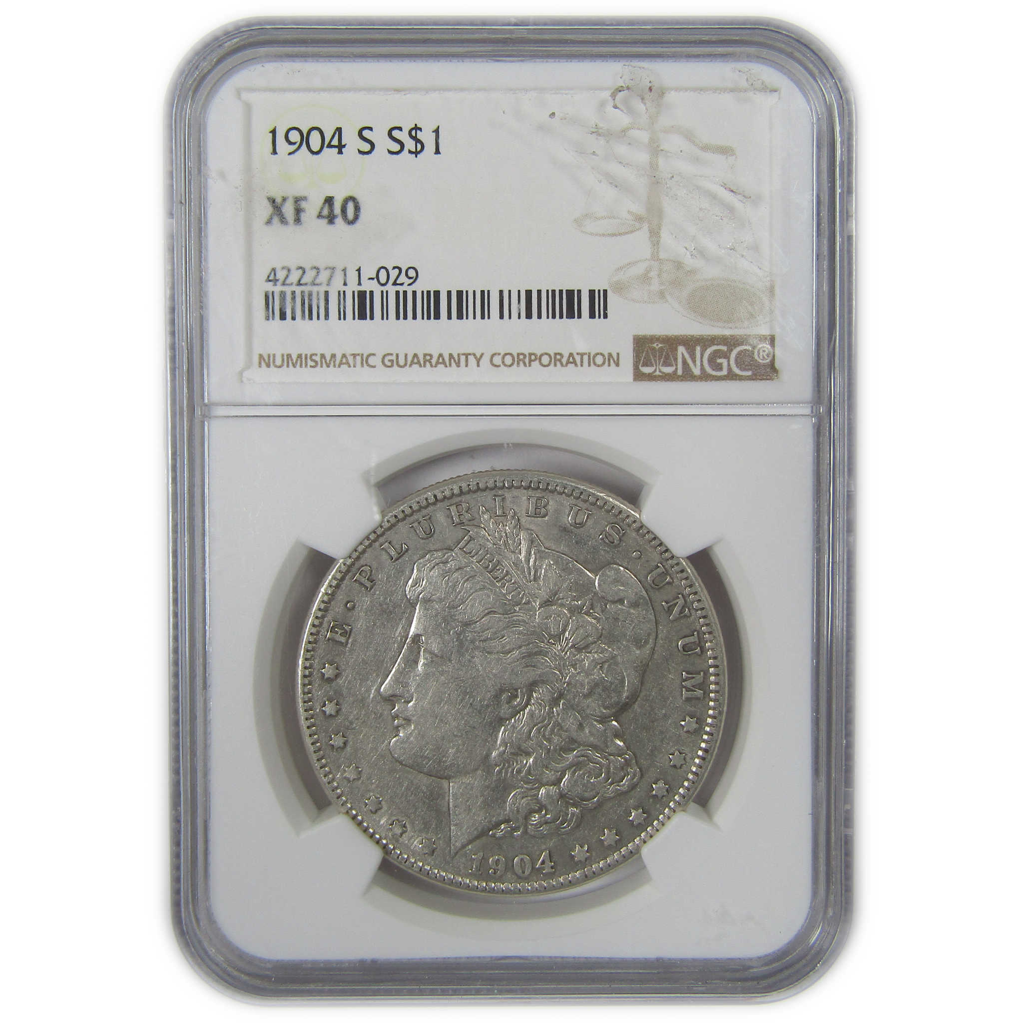 1904 S Morgan Dollar XF 40 NGC Silver $1 Coin Collectible SKU:I23606 - Morgan coin - Morgan silver dollar - Morgan silver dollar for sale - Profile Coins &amp; Collectibles