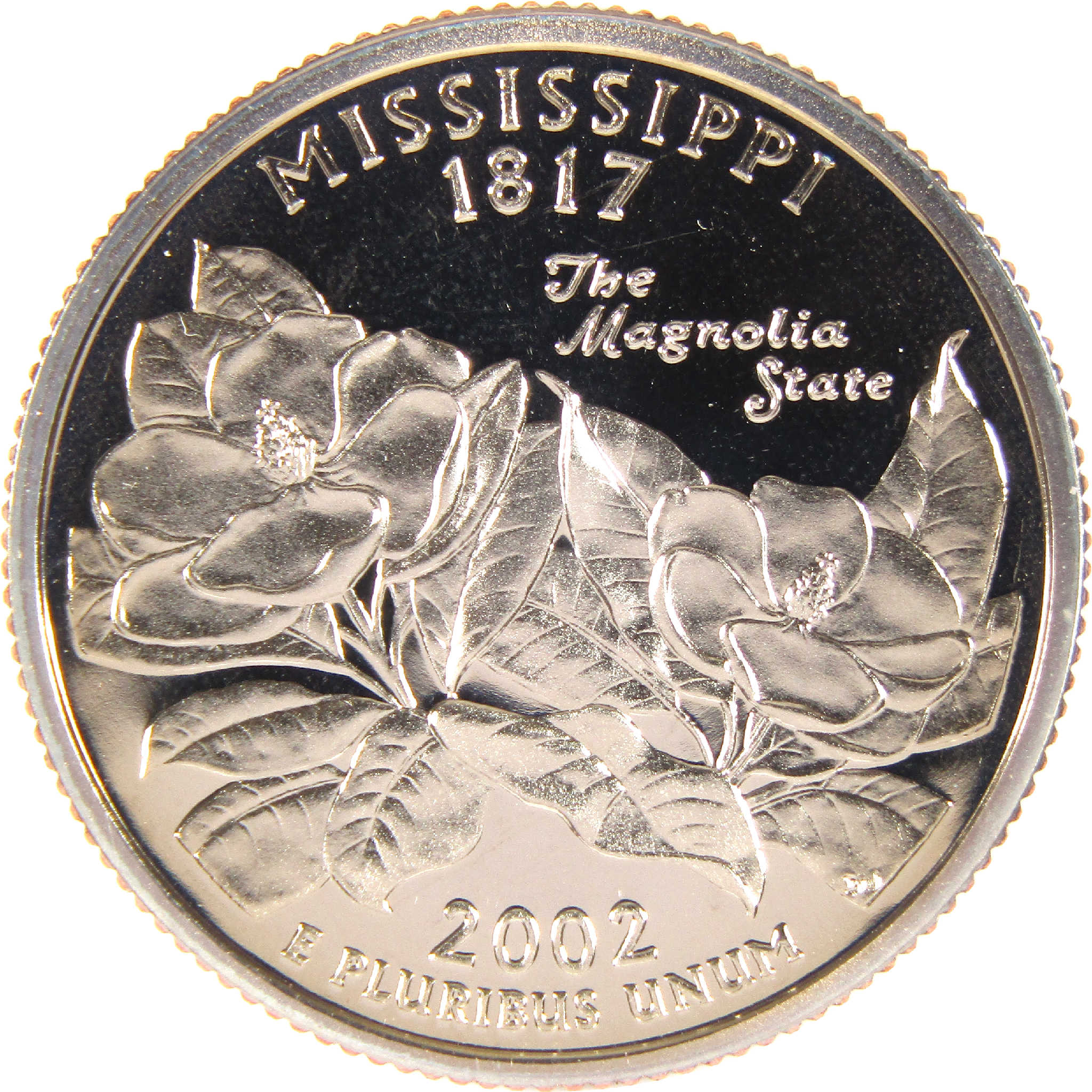 2002 S Mississippi State Quarter Clad 25c Proof Coin