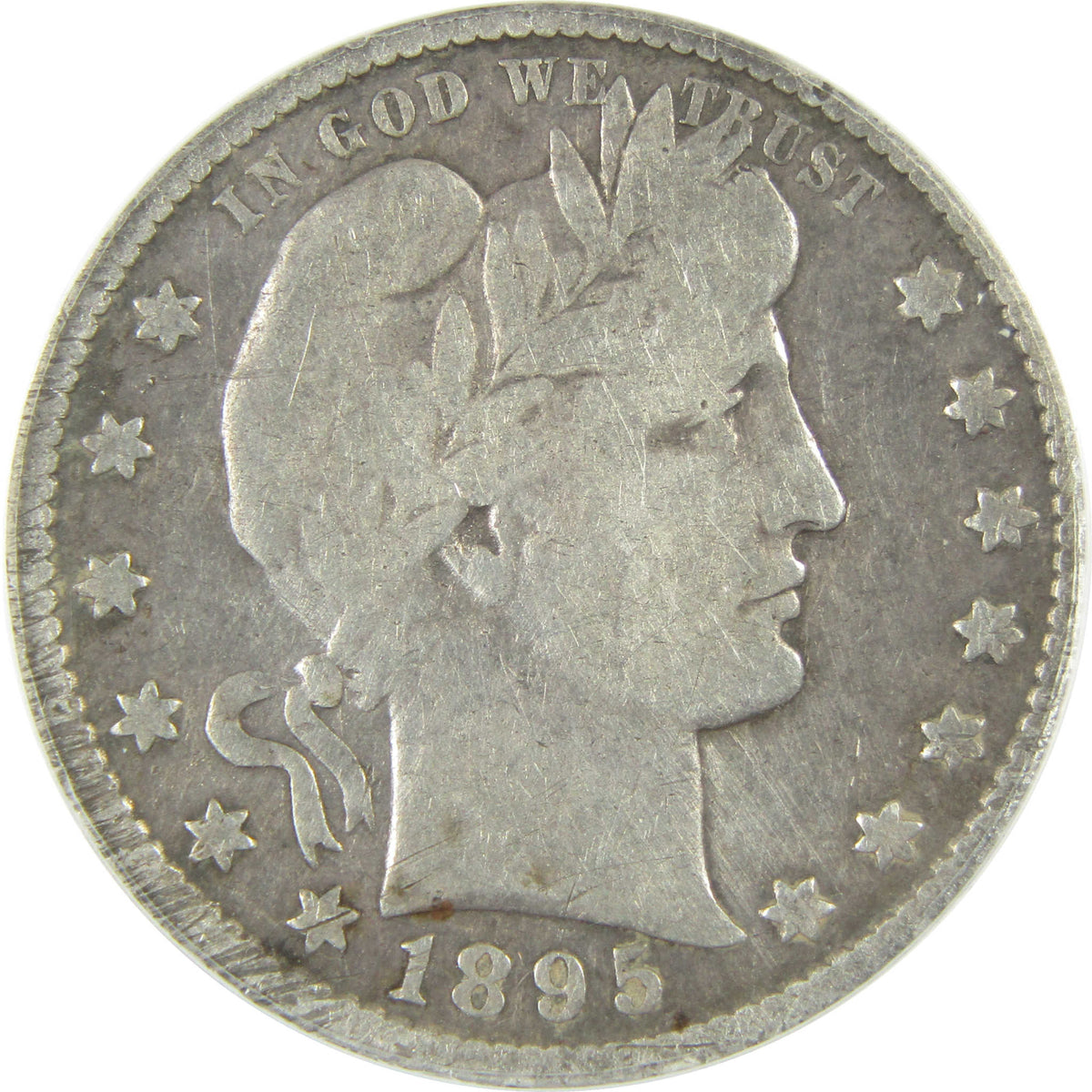 1895 S Barber Silver Quarter VG 8 Details ANACS 25c Coin SKU:I28550