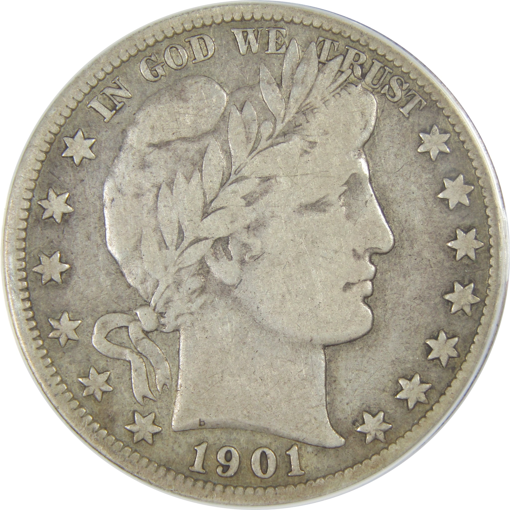 1901 S Barber Half Dollar F 12 Details ANACS Silver 50c SKU:I16170