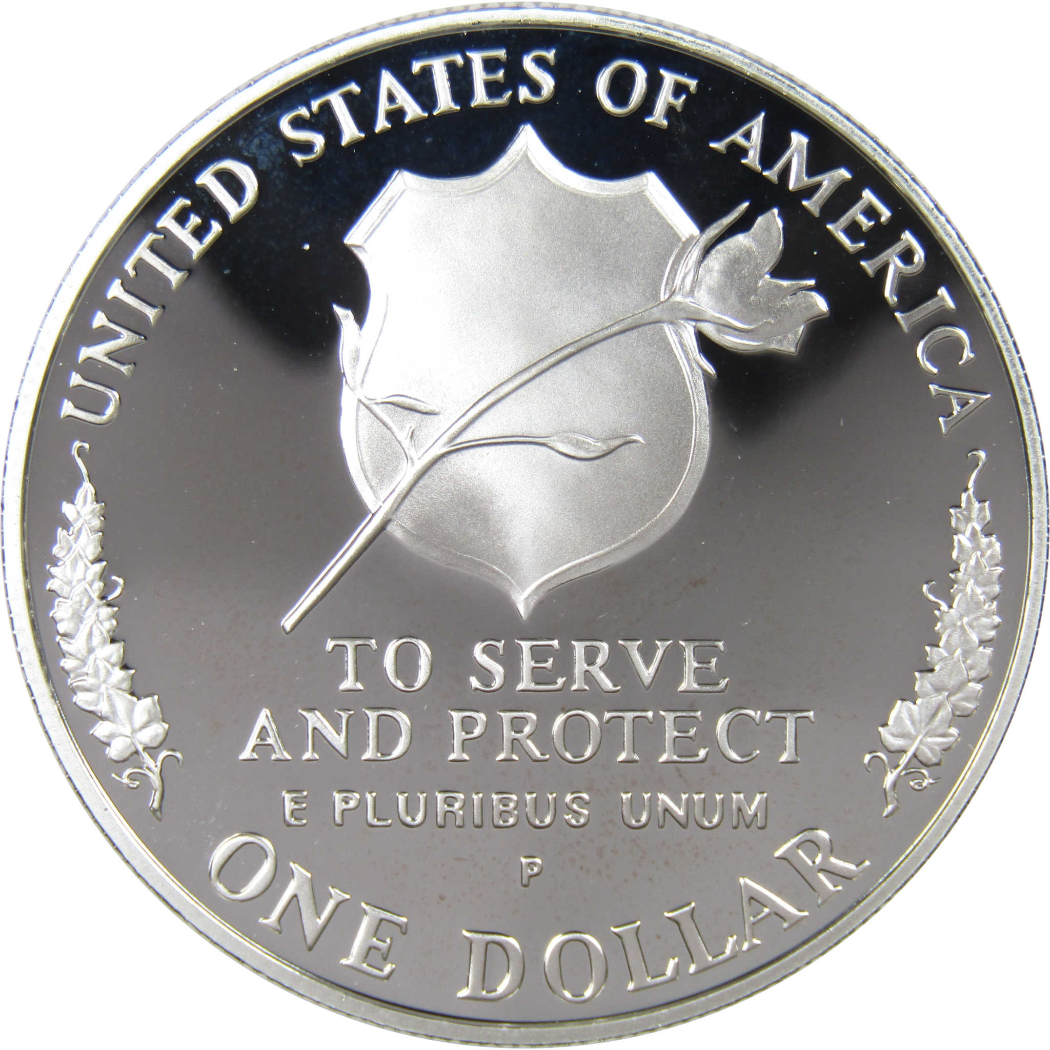 National Law Enforcement Commemorative 1997 P Proof Silver $1 Coin