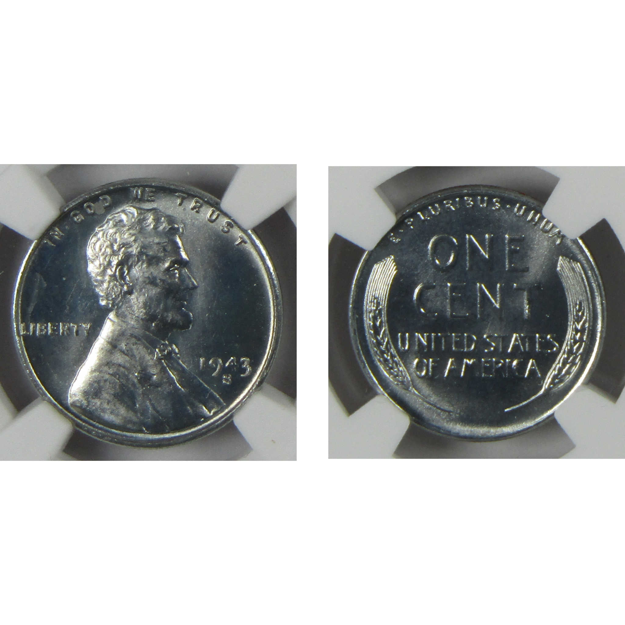 1943 P D S Lincoln Wheat Steel Cent 3 Piece Set MS 66 NGC SKU:CP1532