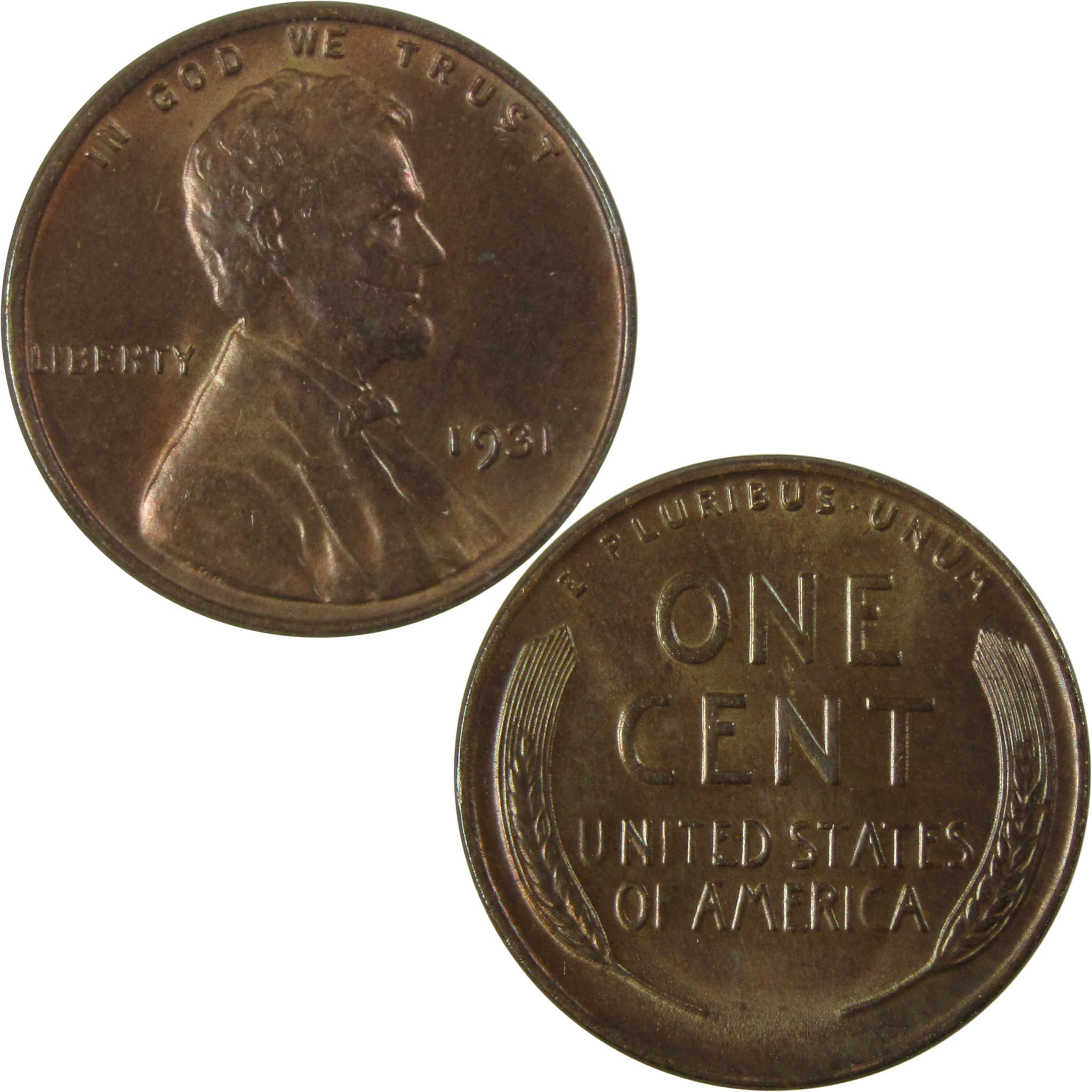 1931 Lincoln Wheat Cent Borderline Uncirculated Penny SKU:I26642