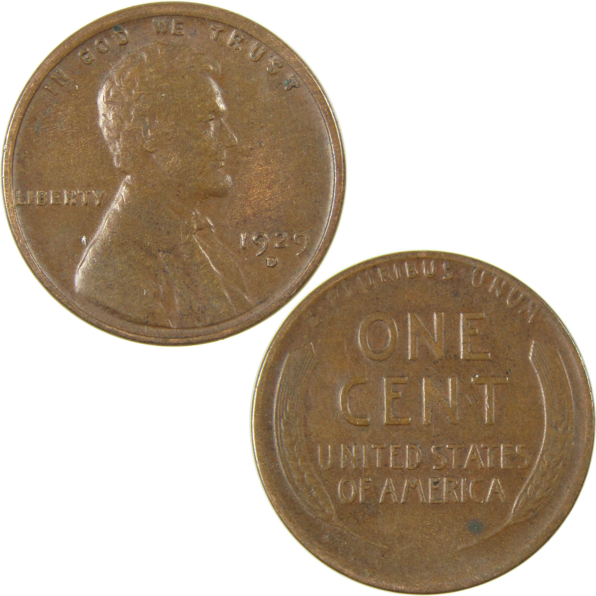 1929 D Lincoln Wheat Cent VF Very Fine Penny 1c Coin SKU:I27271