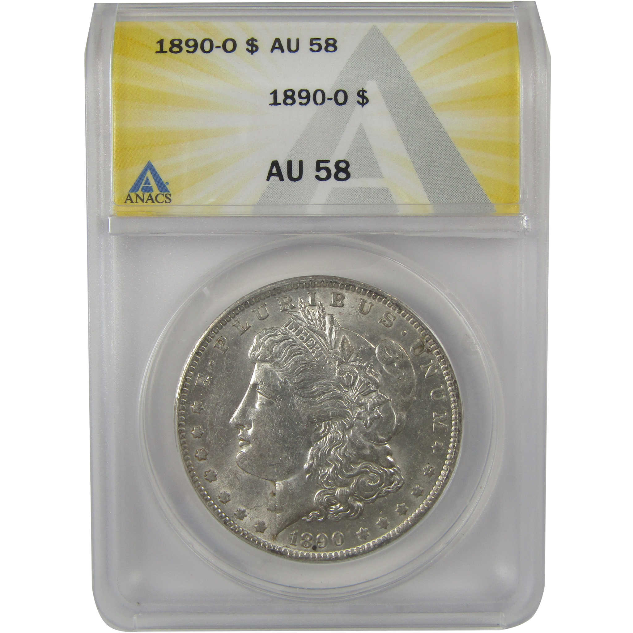 1890 O Morgan Dollar AU 58 ANACS Silver $1 Coin SKU:I22149 - Morgan coin - Morgan silver dollar - Morgan silver dollar for sale - Profile Coins &amp; Collectibles