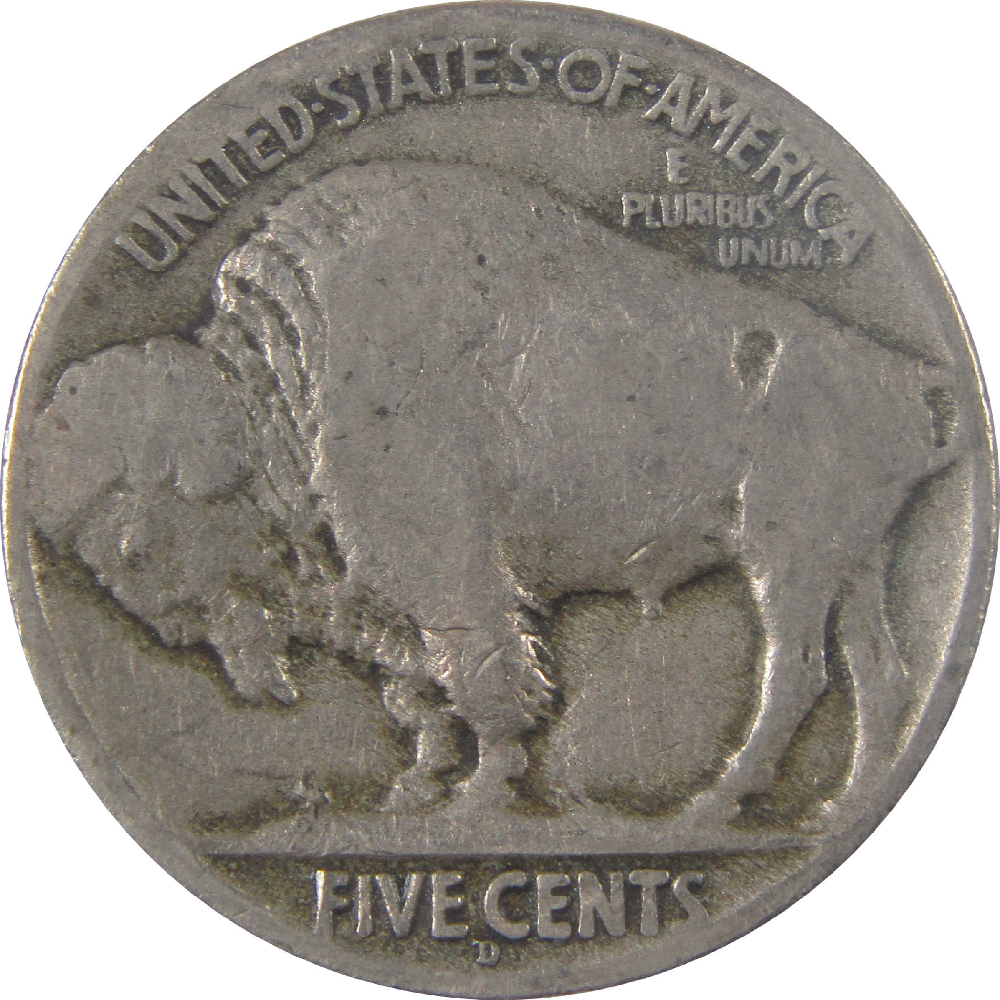 1914 D Indian Head Buffalo Nickel AG About Good 5c Coin SKU:I17049