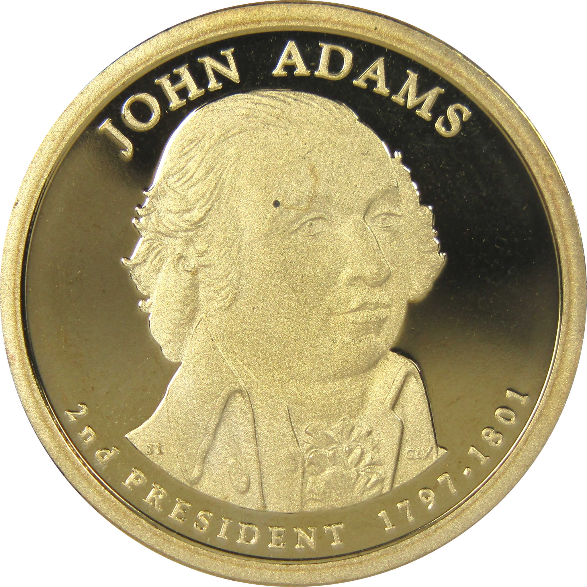 2007 S John Adams Presidential Dollar Choice Proof $1 Coin