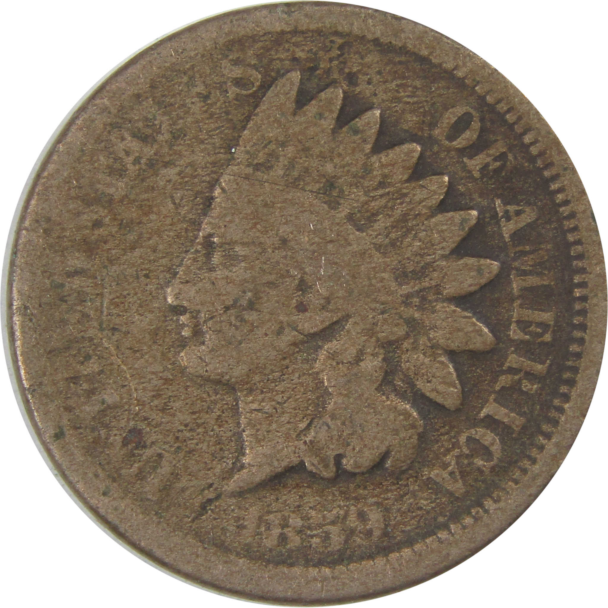 1859 Indian Head Cent AG About Good Penny 1c Coin SKU:I23272