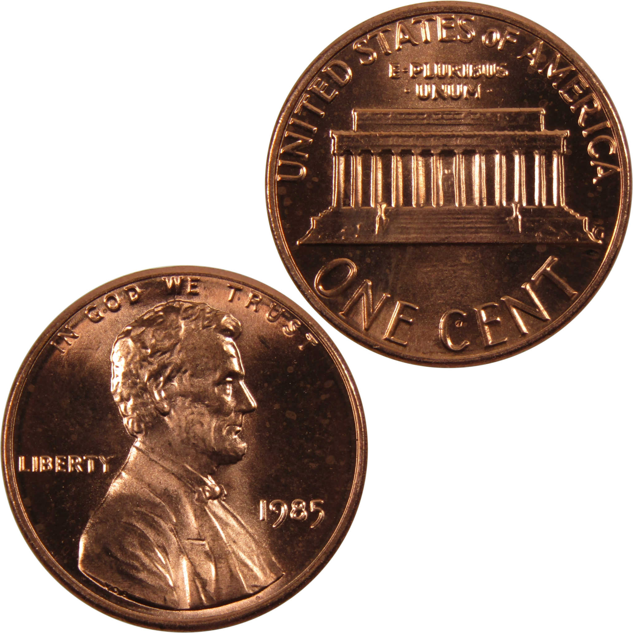 1985 Lincoln Memorial Cent BU Uncirculated Penny 1c Coin